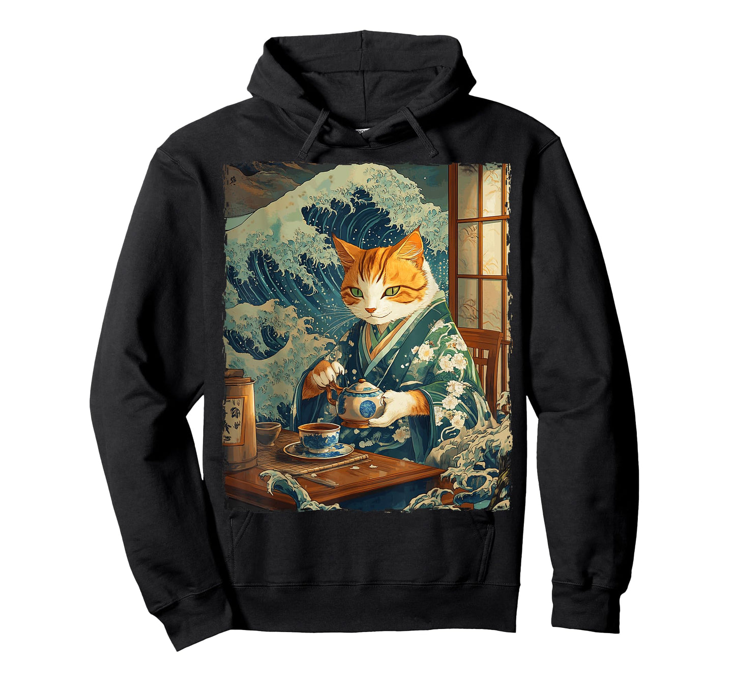 Funny Graphic Cat Japanese Anime T-Shirt for Men Women Kids