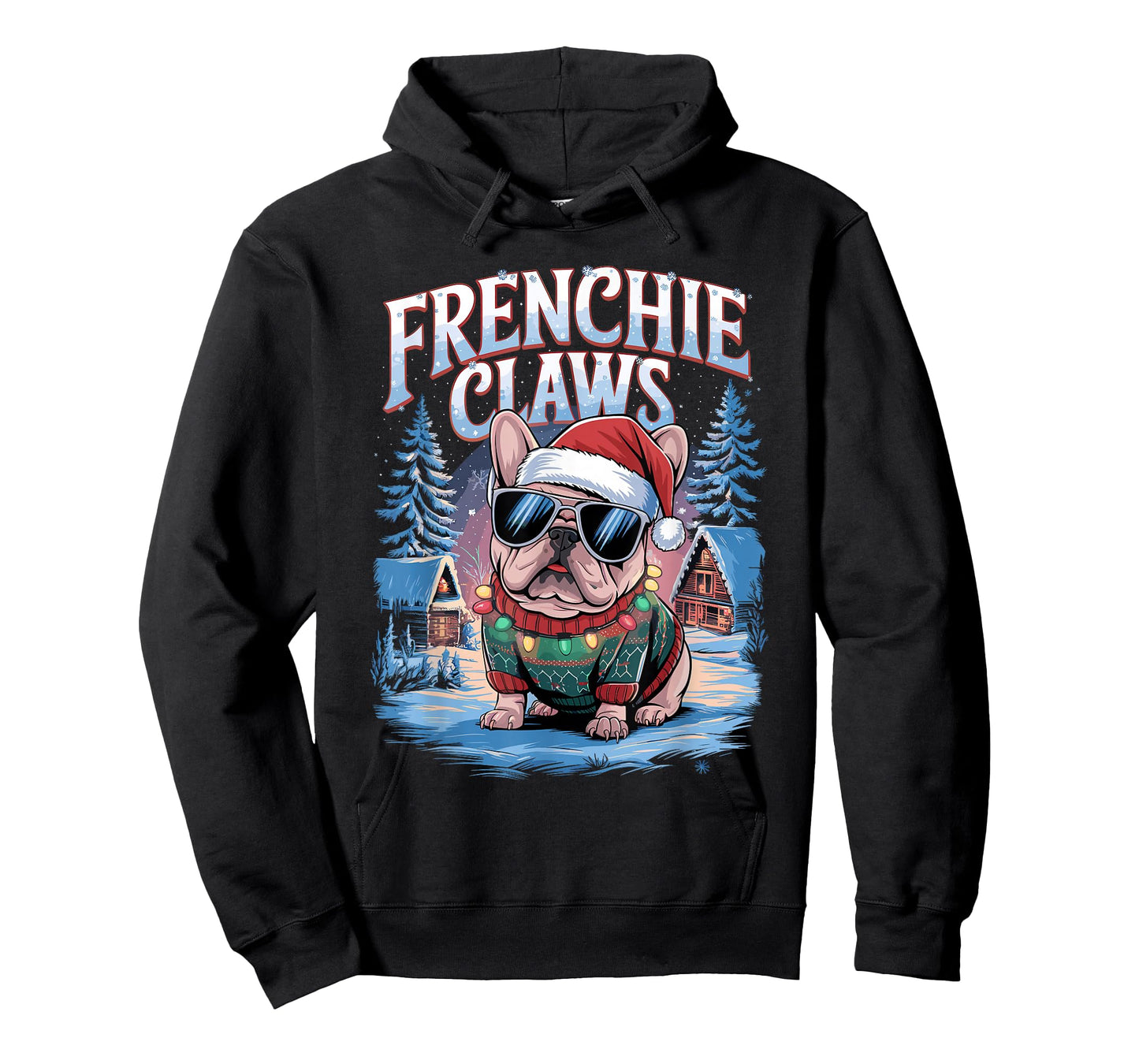 Christmas Outfit Frenchie Claws Dog Owner French Bulldog T-Shirt