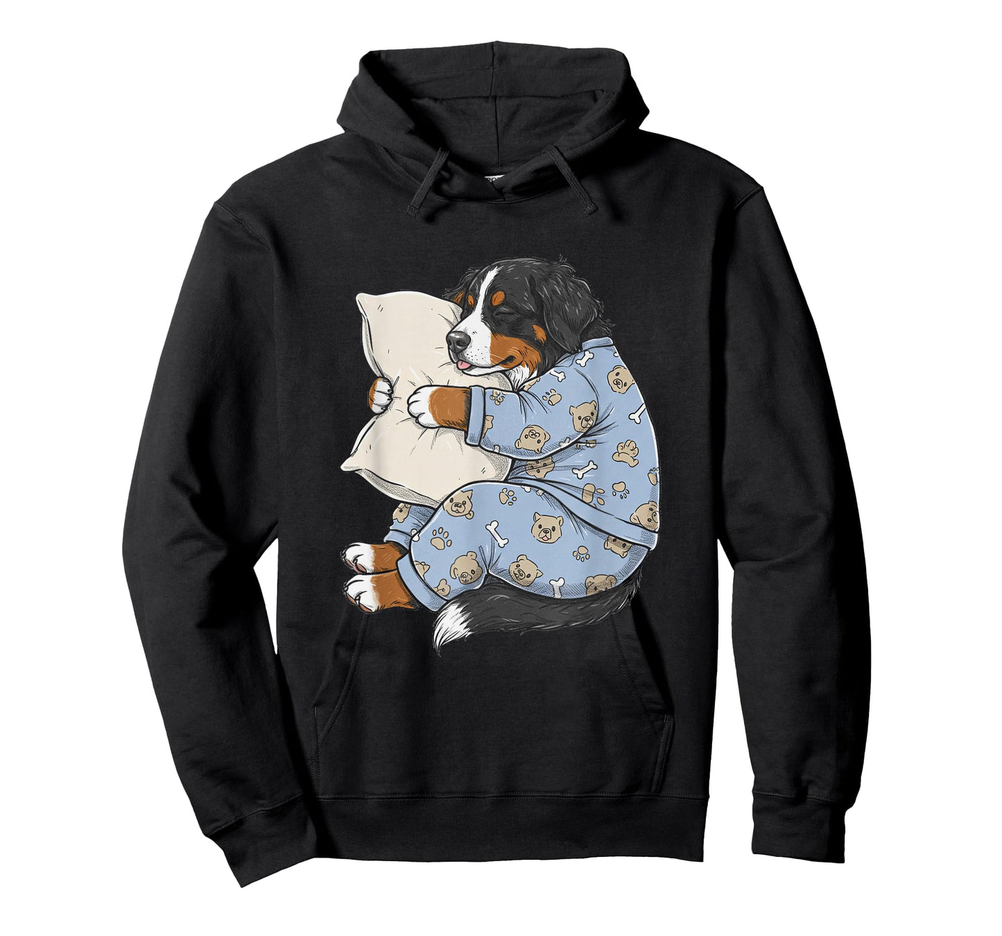 Funny Sleepy Bernese Mountain Dog Pajama Men Women Kids T-Shirt