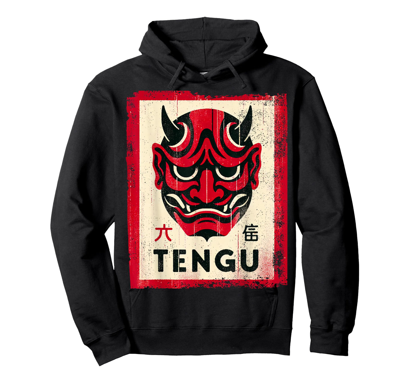 Red Tengu Mask Vintage T-Shirt