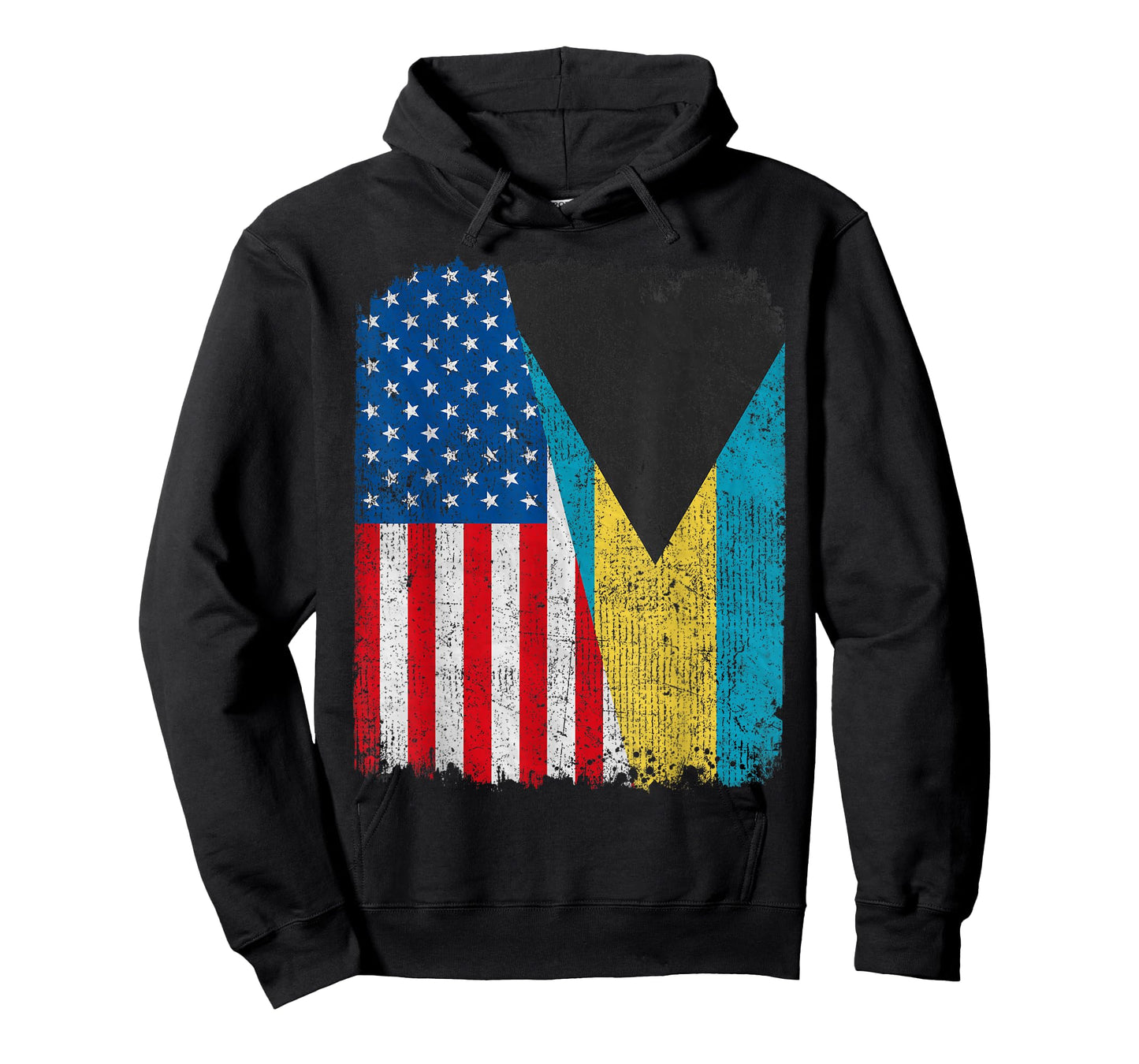 Bahamian American Flag Half USA Bahamas Root Proud T-Shirt for Women Kids Men