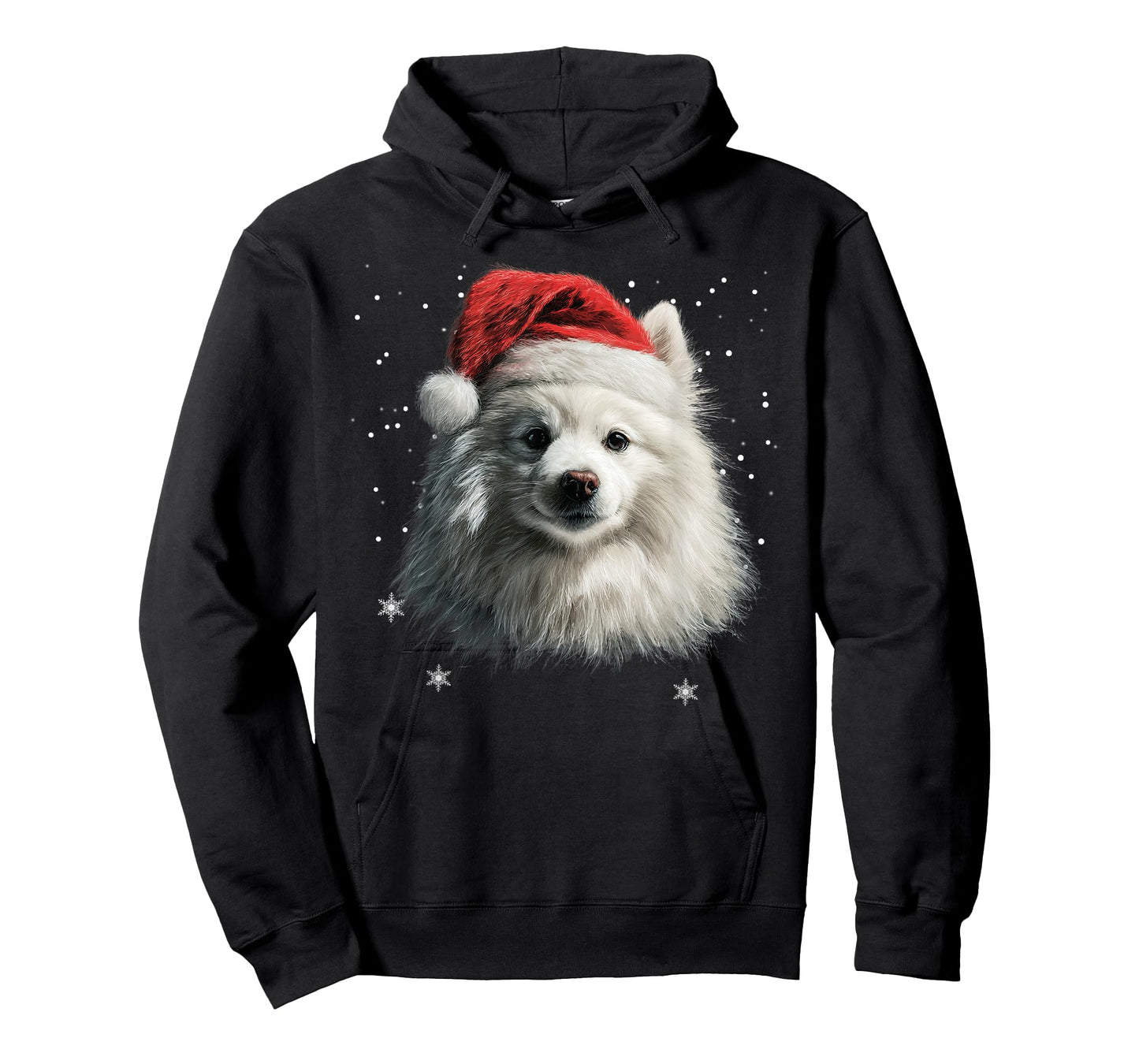 American Eskimo Christmas Funny Santa Hat Dog Xmas T-Shirt
