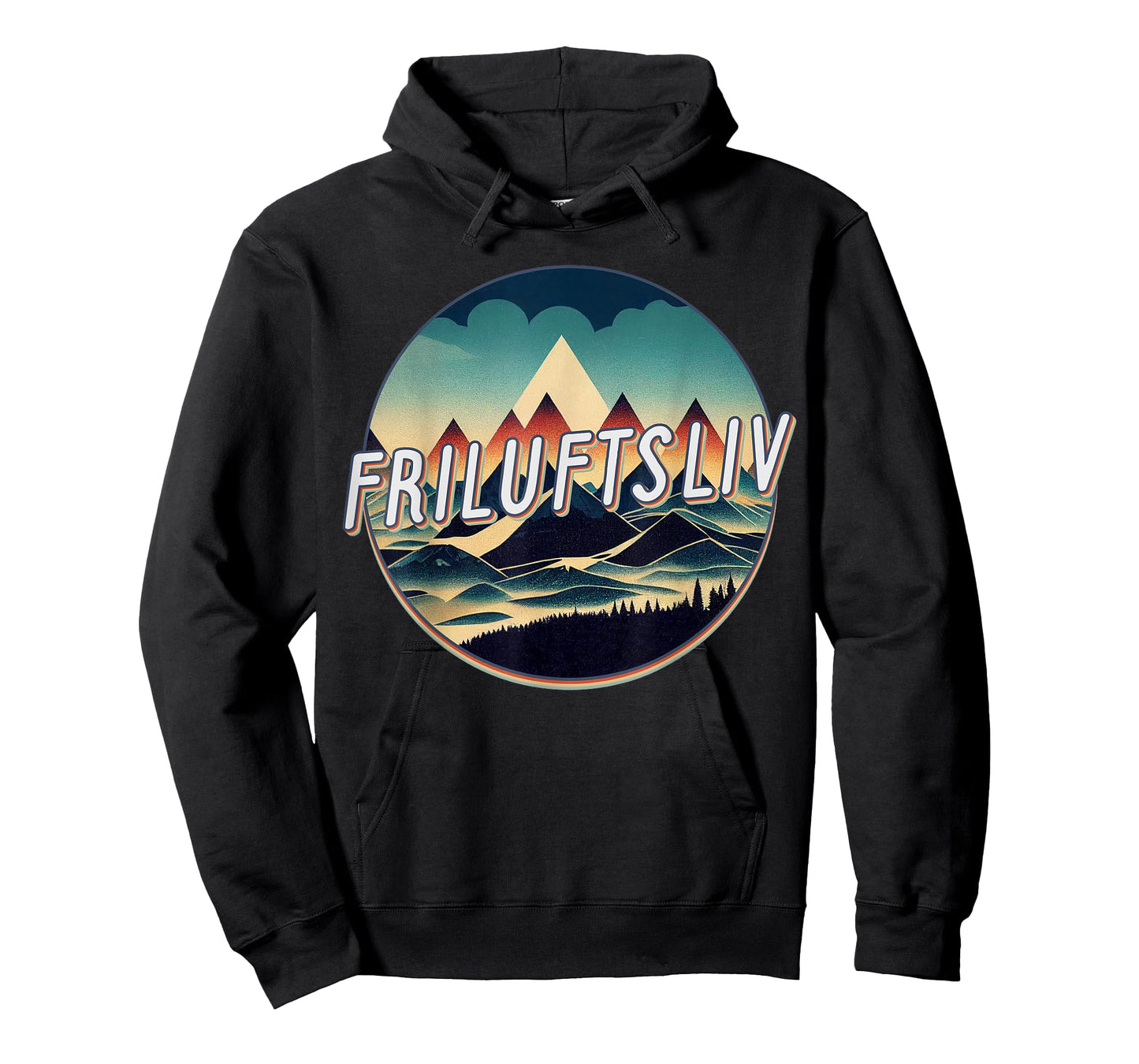 Retro Vintage Friluftsliv Love Outdoors Norwegian T-Shirt