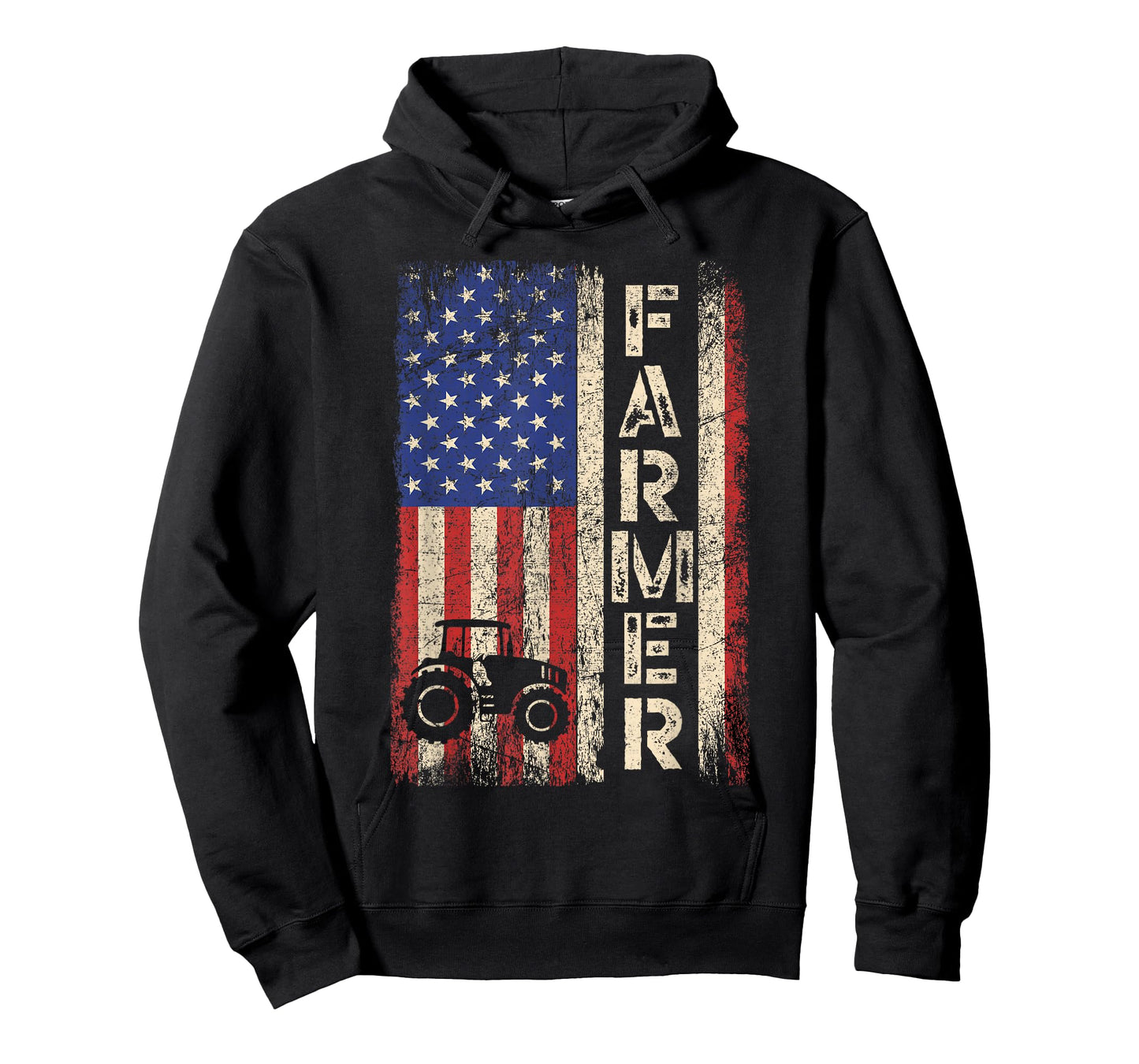 Farmer Tractors USA American Flag Patriotic Farming Gifts T-Shirt