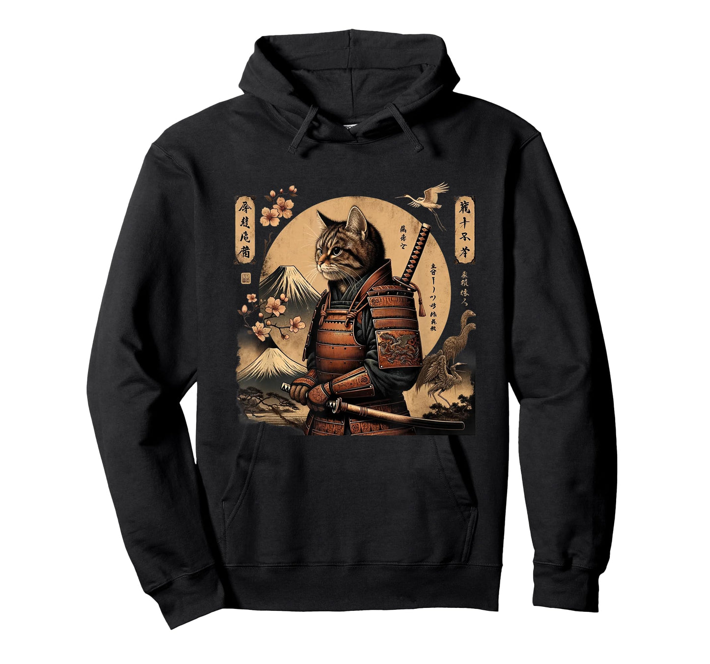 Samurai Cat Ninja Aesthetic Japanese Katana Tokyo culture Men Women Girls Kids T-Shirt