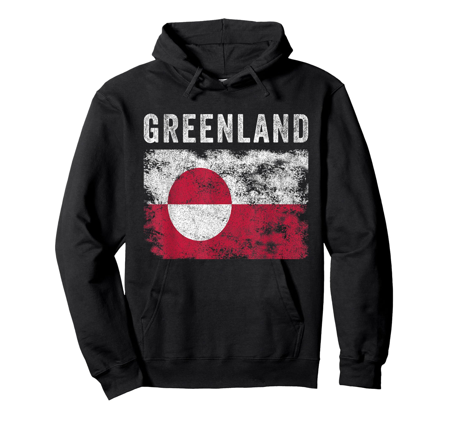 Greenland Flag Distressed - Men Women - Greenlander Flag T-Shirt