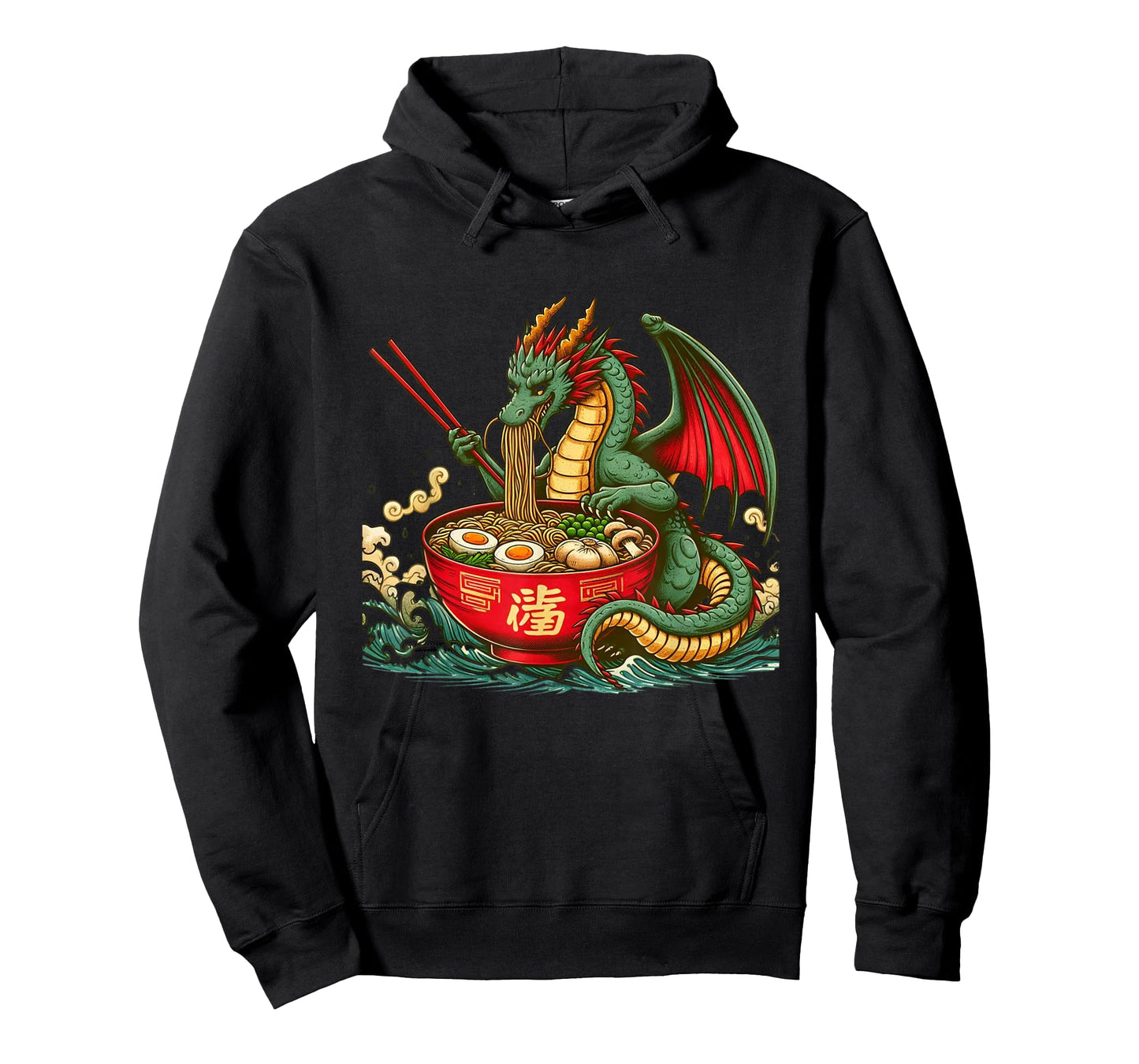 Kawaii Dragon Ramen Noodles Japanese Art Dragon Anime T-Shirt