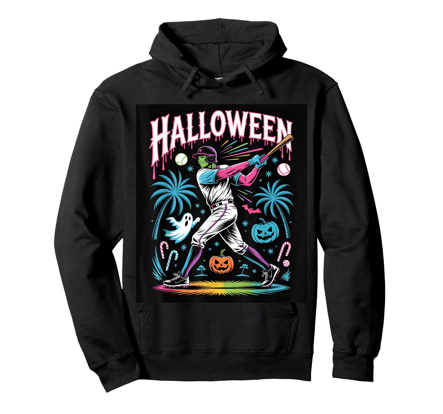 Monster Swing – Halloween Baseball Slam T-Shirt