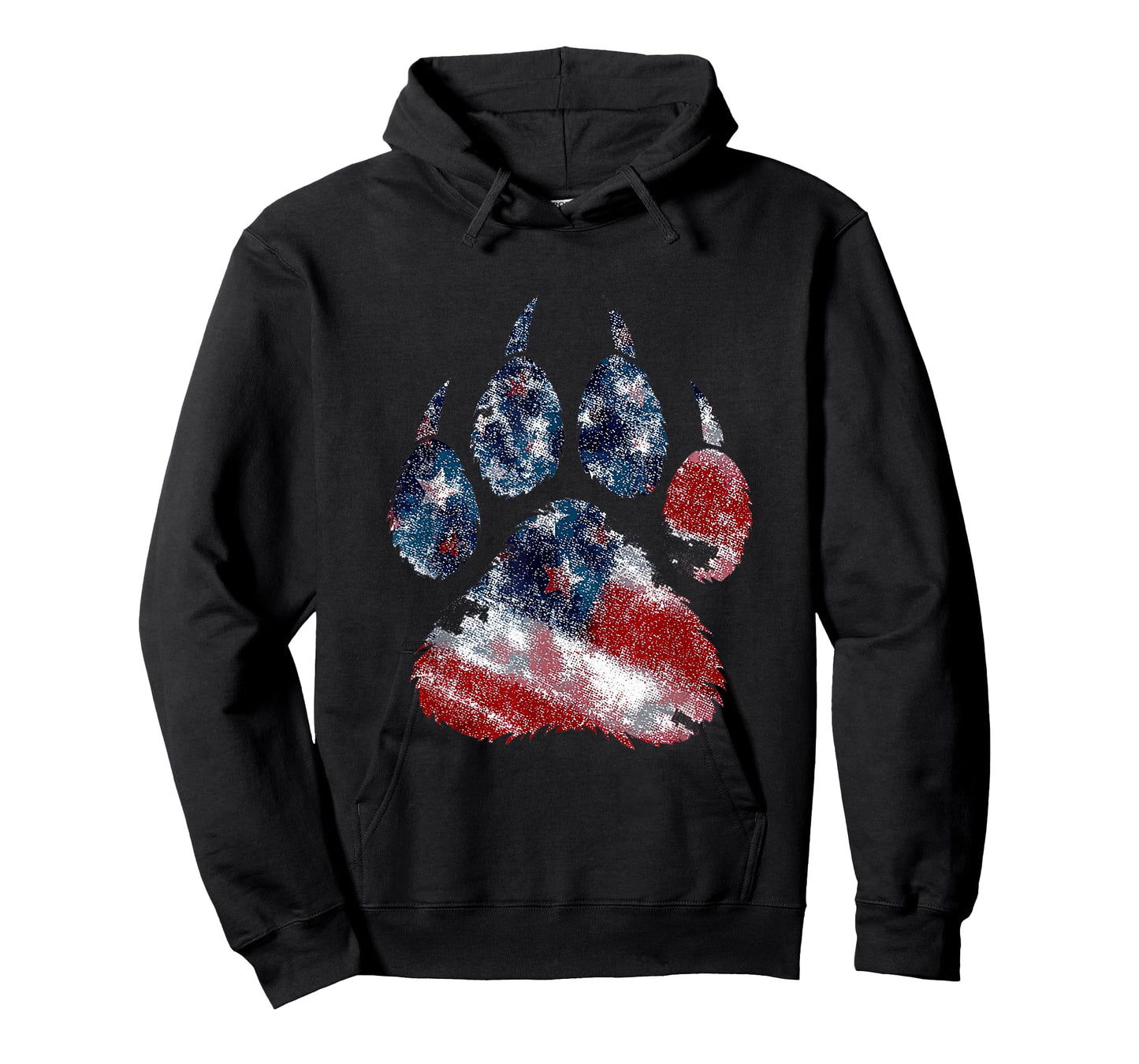 Cool Patriotic Paw Look for Wild Animals Lovers T-Shirt