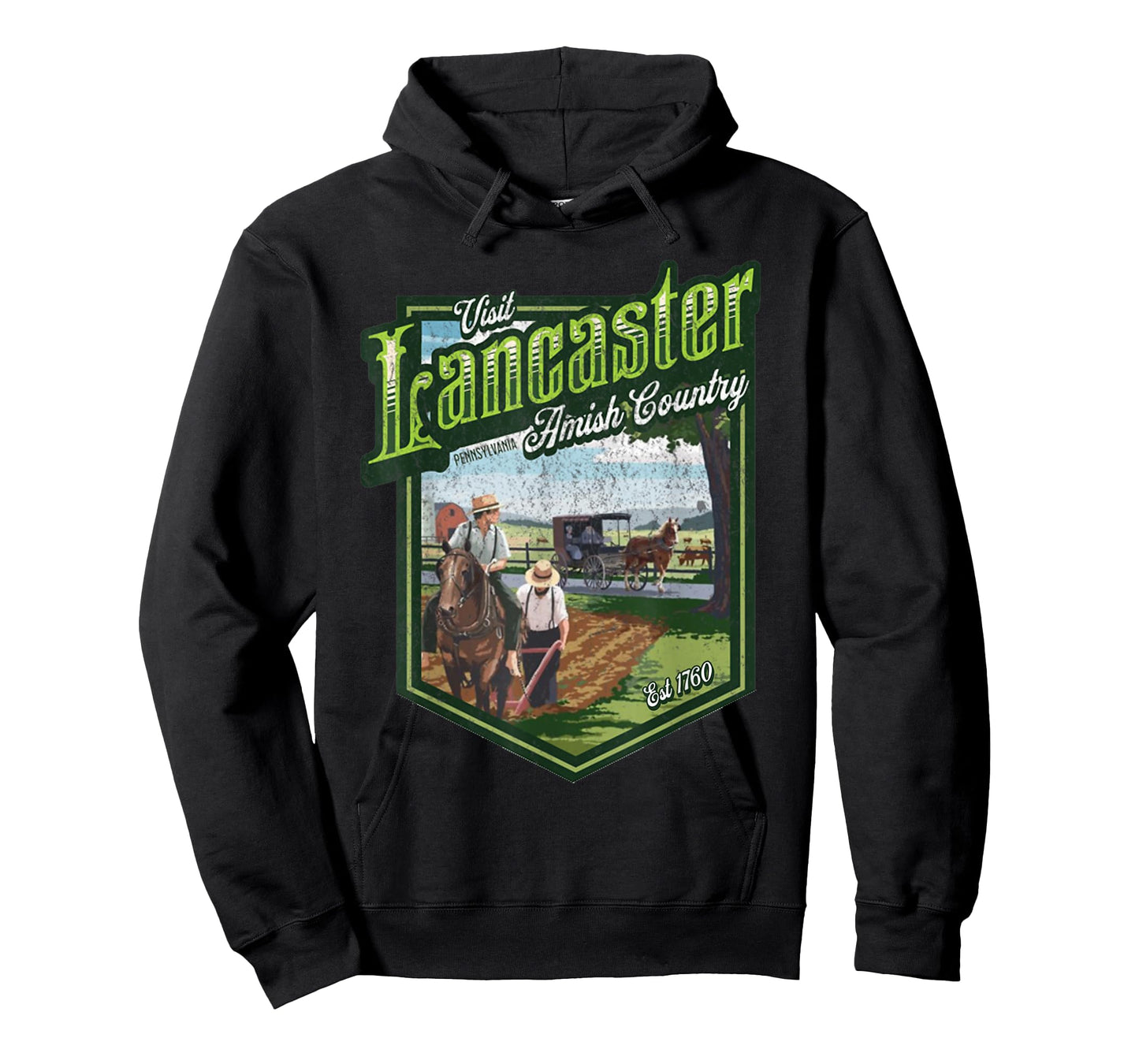 Visit Lancaster Pennsylvania Amish Country Est 1760 Logo T-Shirt