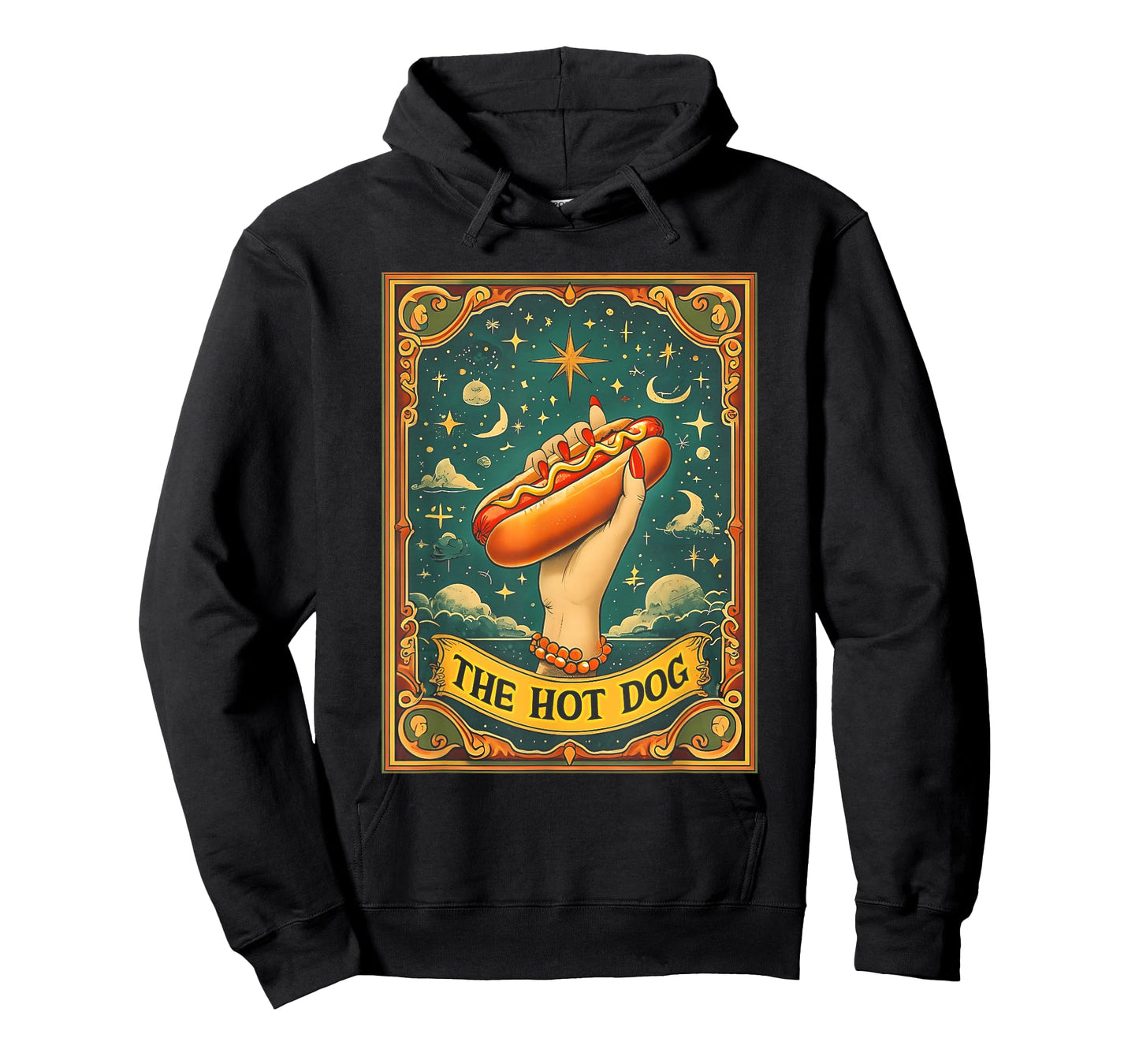 Hot Dog Bun Lover Foodie Food Lover The Hot Dog Tarot Card T-Shirt