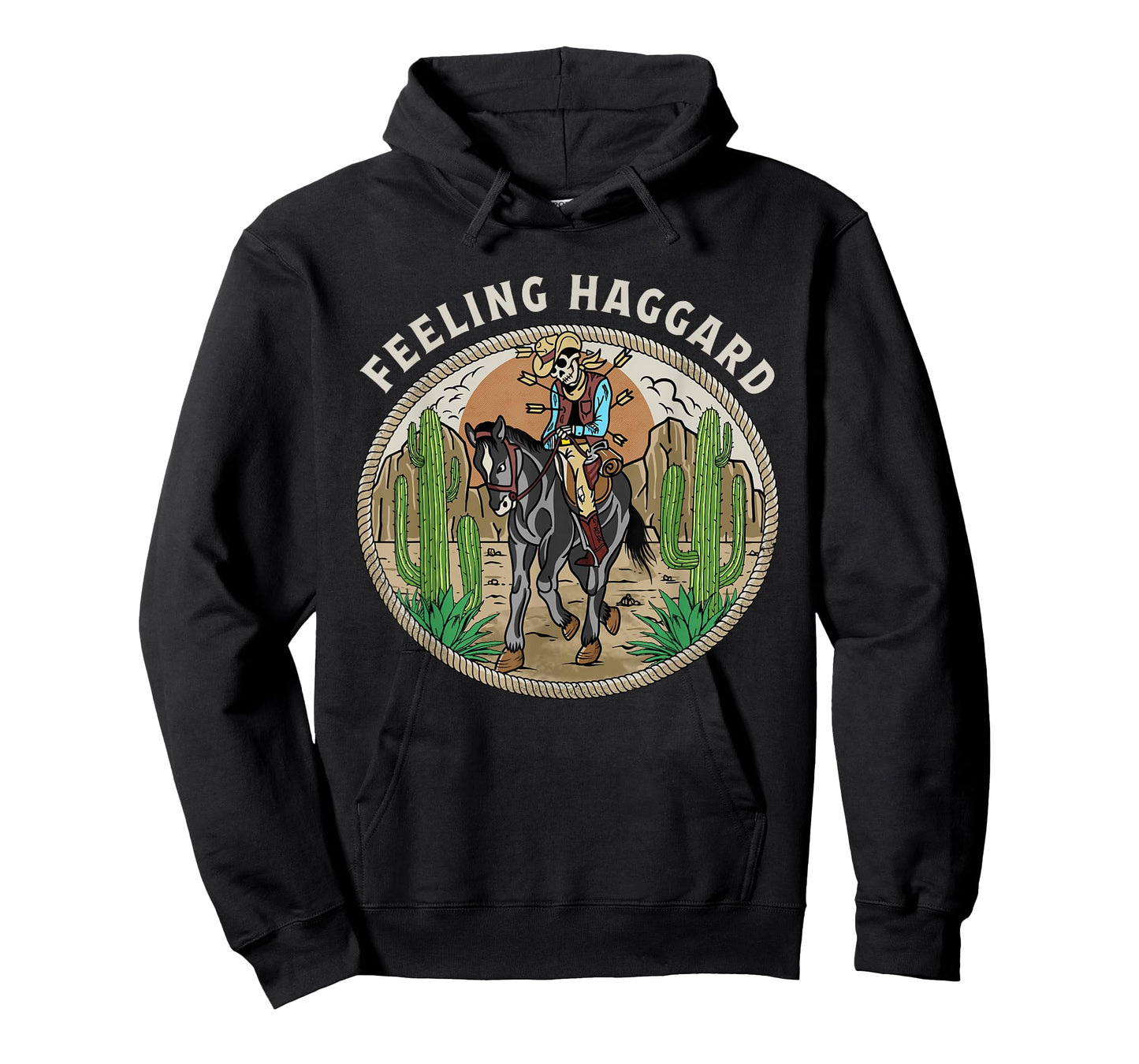 Feeling Haggard Country Music Western Outlaw Cowboy Old West T-Shirt