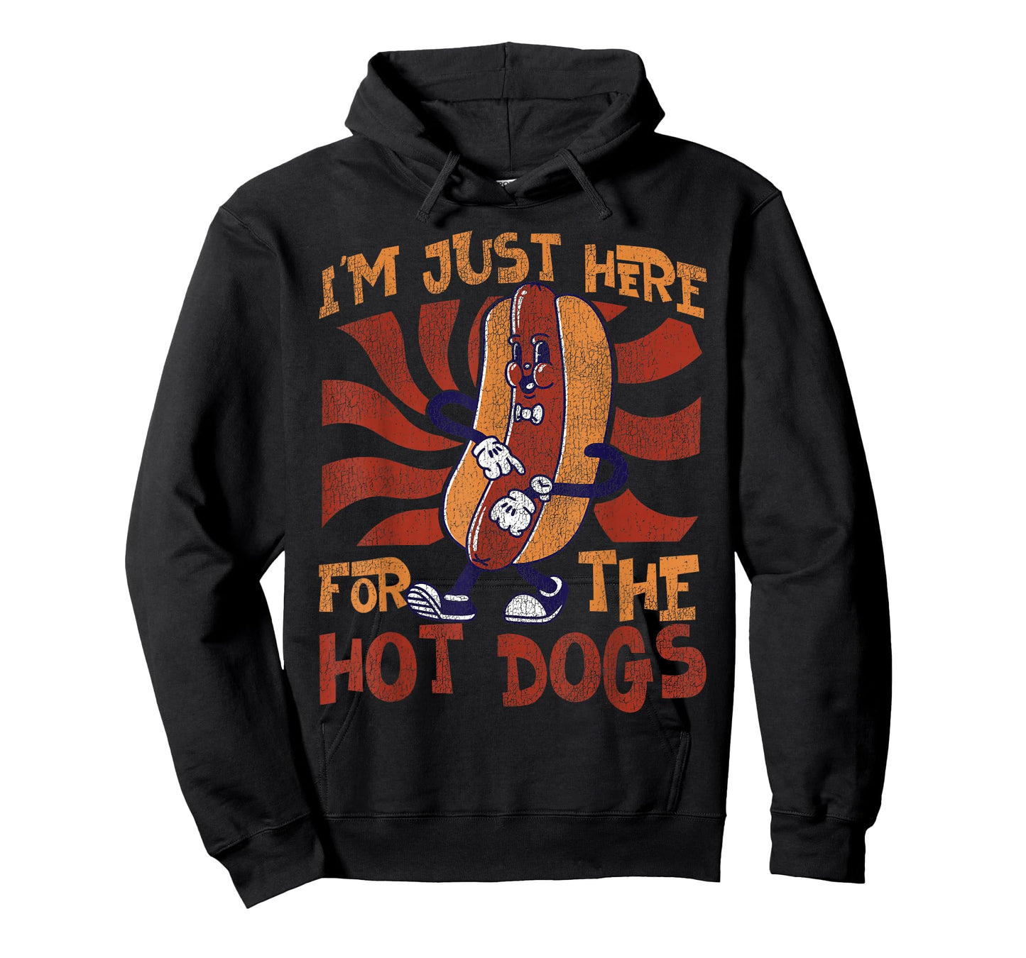 Hot Dog Adult I'm Just Here for The Hot Dogs T-Shirt