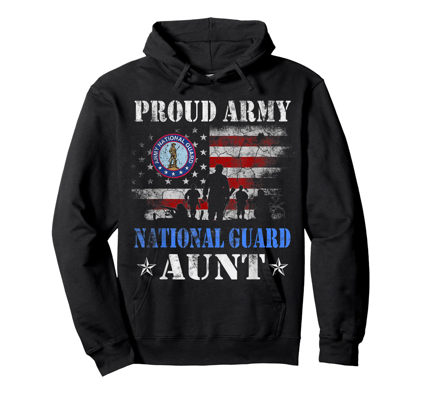 Proud Army National Guard Aunt T shirt Veterans Day Gift T-Shirt