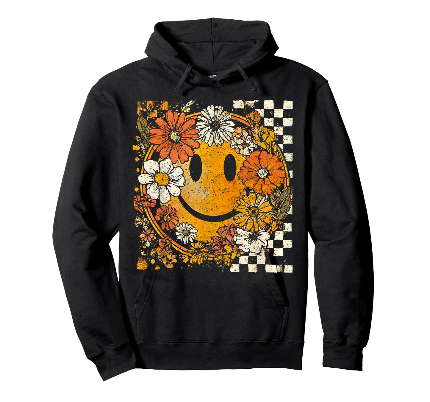 Wildflower Pumpkin Autumn Fall Leaves Thanksgiving Vintage T-Shirt