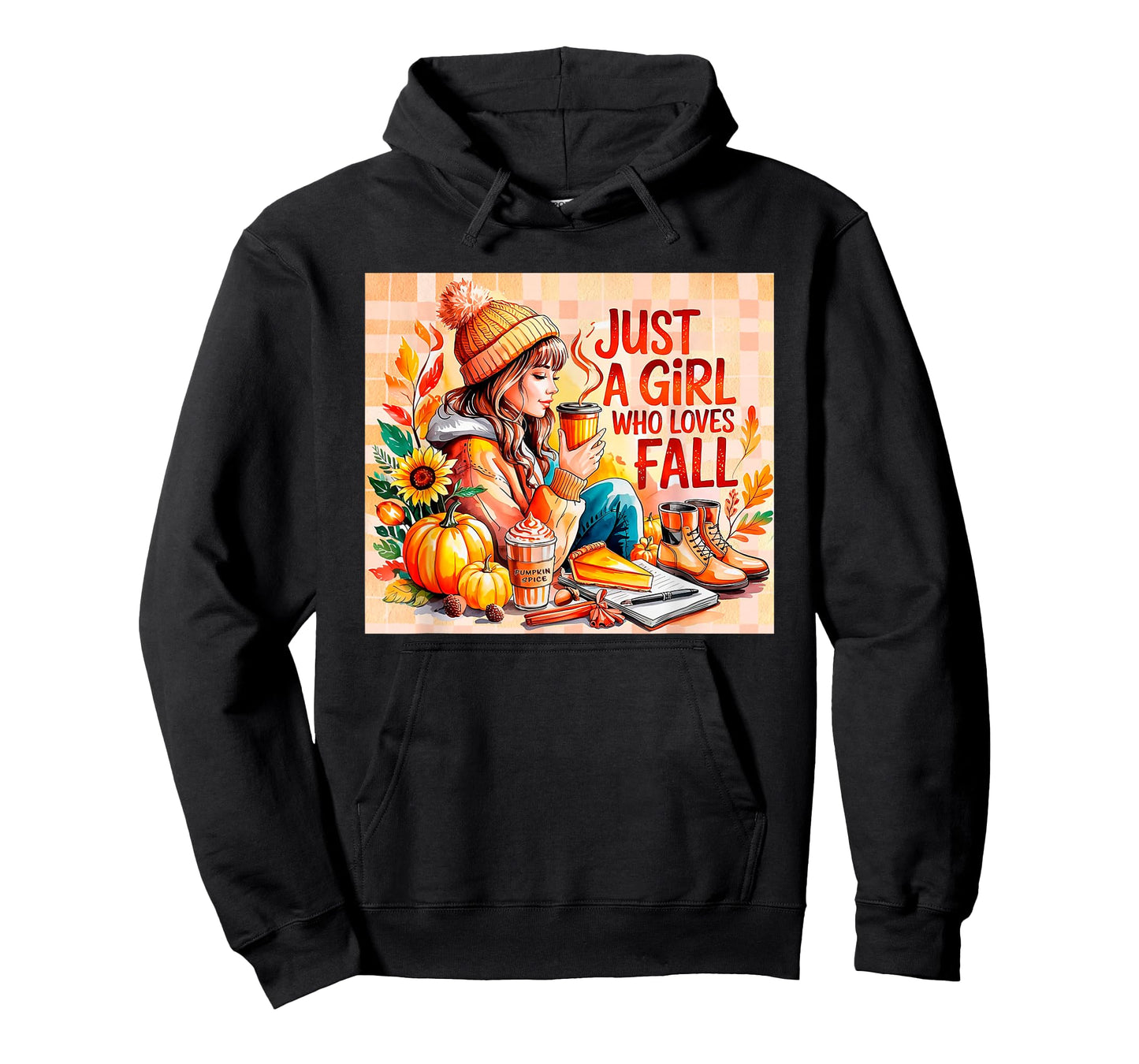 Just a Girl Who Loves Fall Autumn Coffee Pumpkin Spice Fall T-Shirt