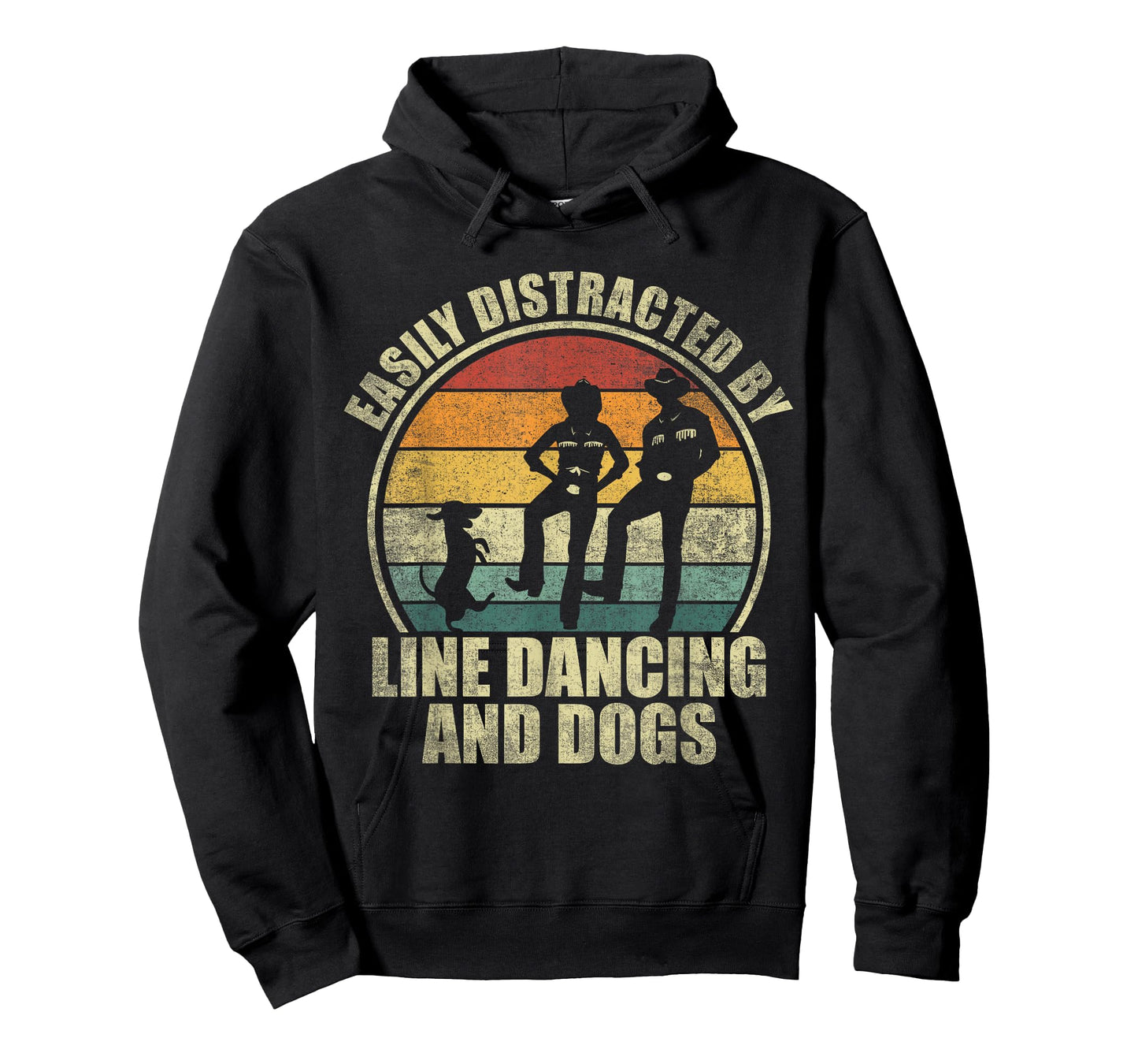 Easily distracted by line dancing and dogs. Line Dance lover T-Shirt