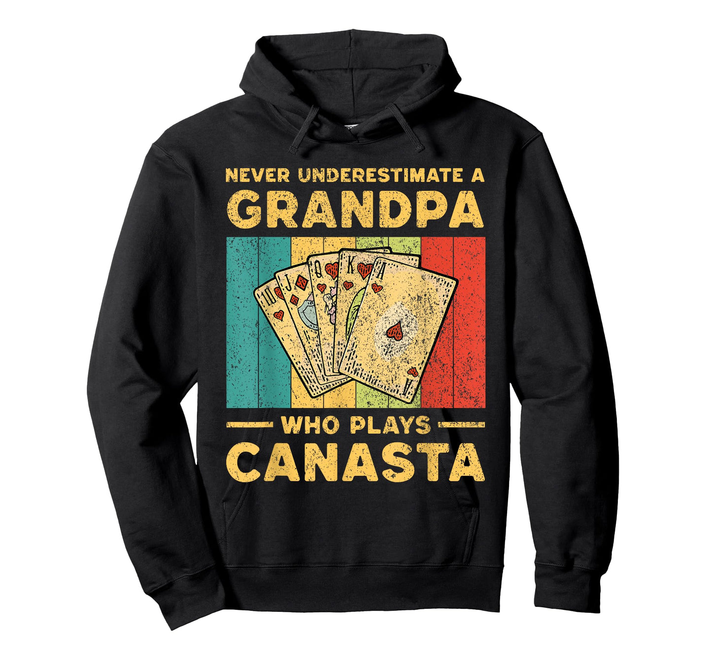 Never Underestimate A Grandpa Who Plays Canasta Card Game T-Shirt