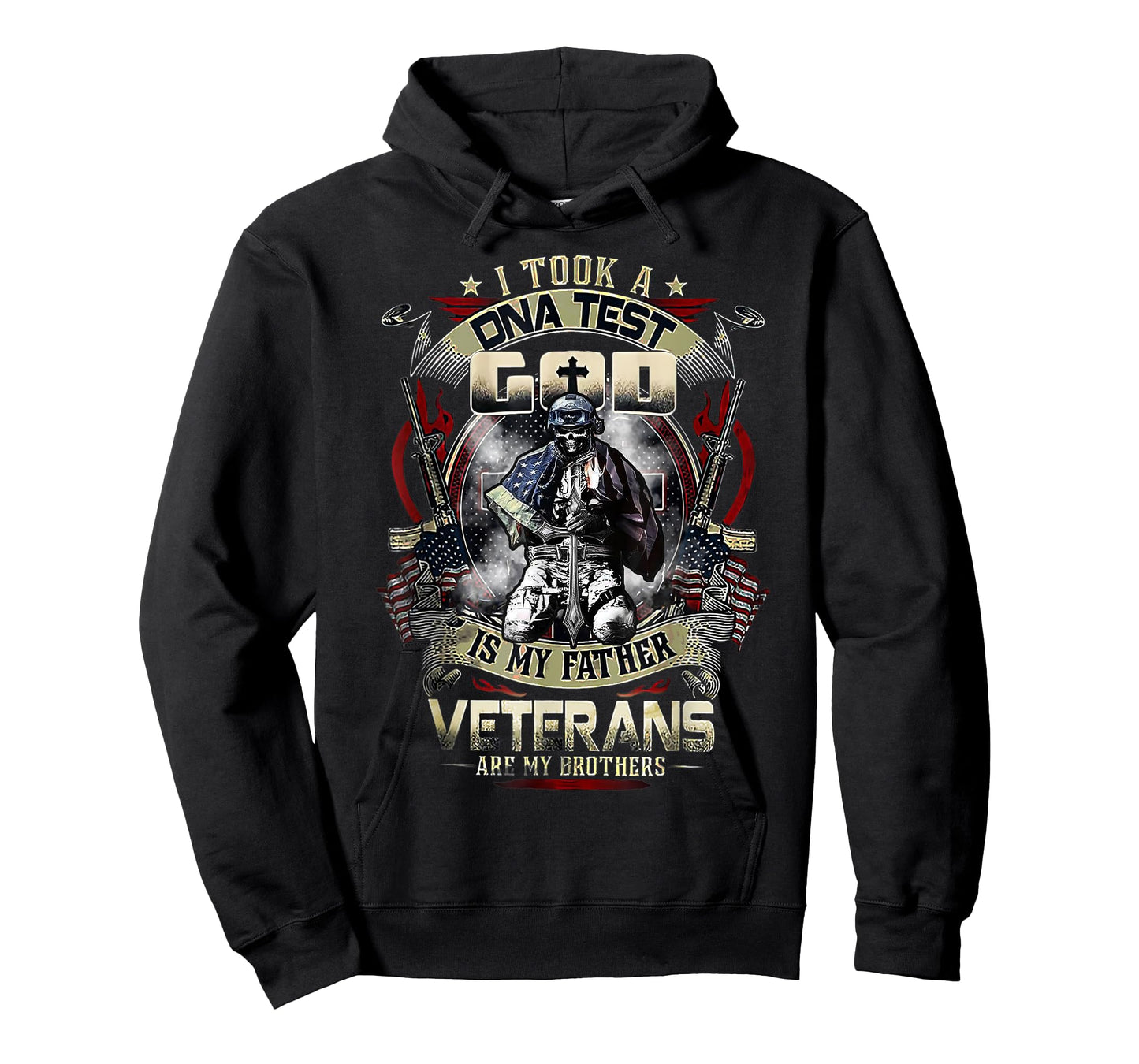 Mens I Took A DNA Test God Is My Father Veterans Brothers T-Shirt