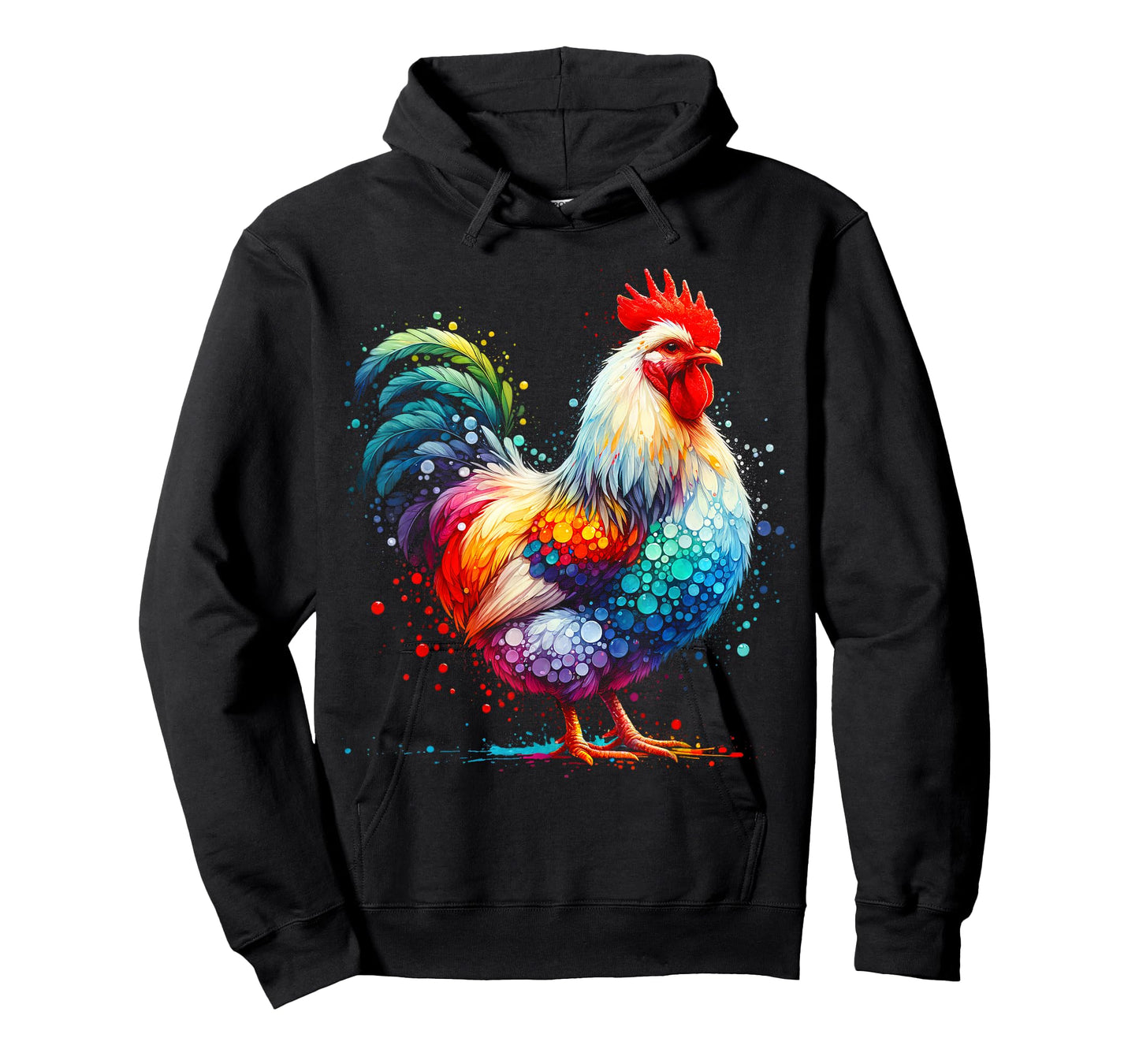 Chicken Art Graphic Women Farm Chicken Lover Funny Colorful T-Shirt