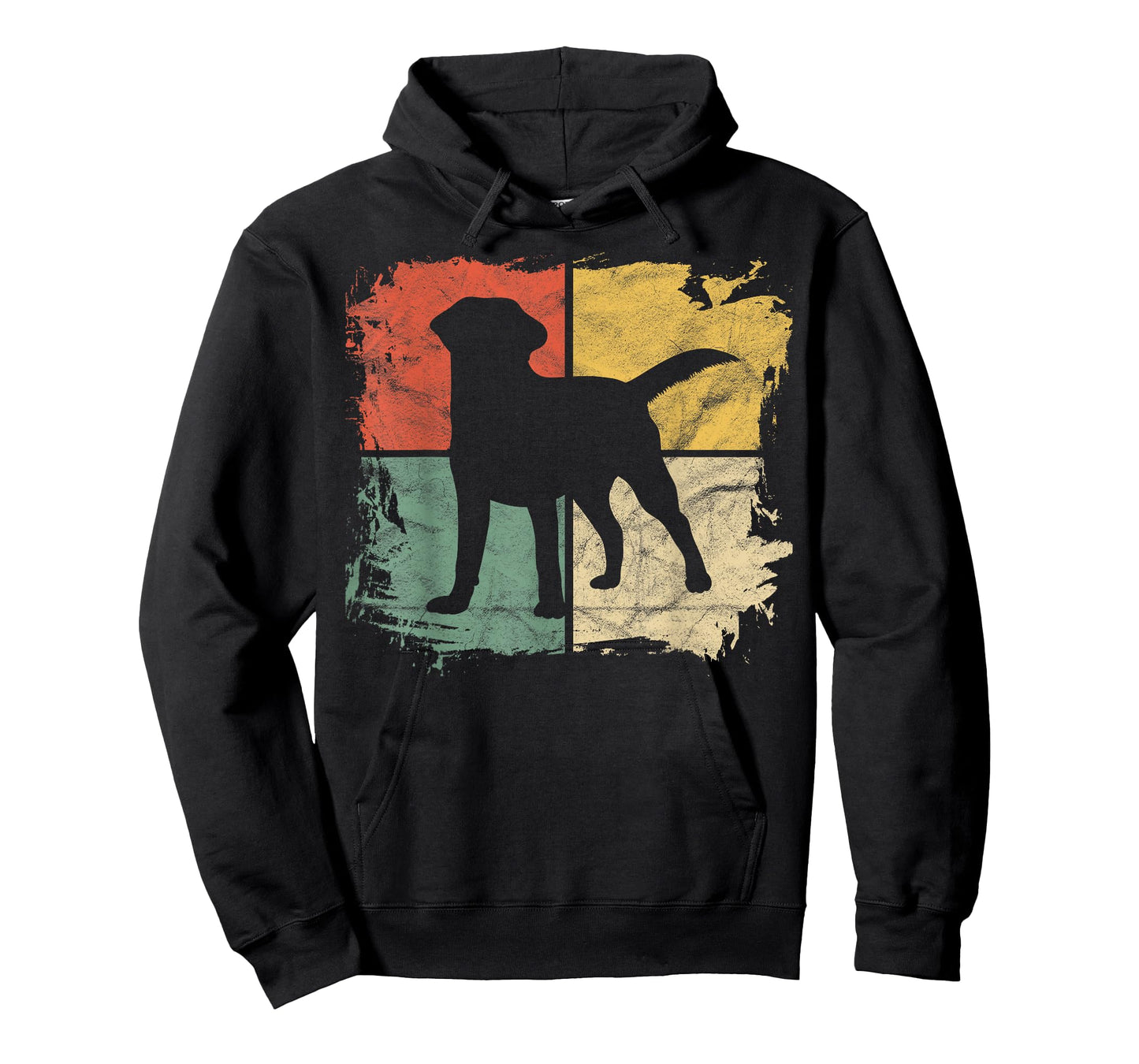 Square Retro Labrador Owner Gift Golden Black Lab Dad Mom T-Shirt