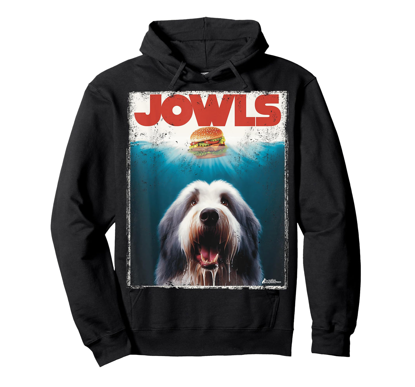 Jowls Old English Sheepdog, Paws Drooling, Dog Mom Top, Dad Men Women Kids T-Shirt