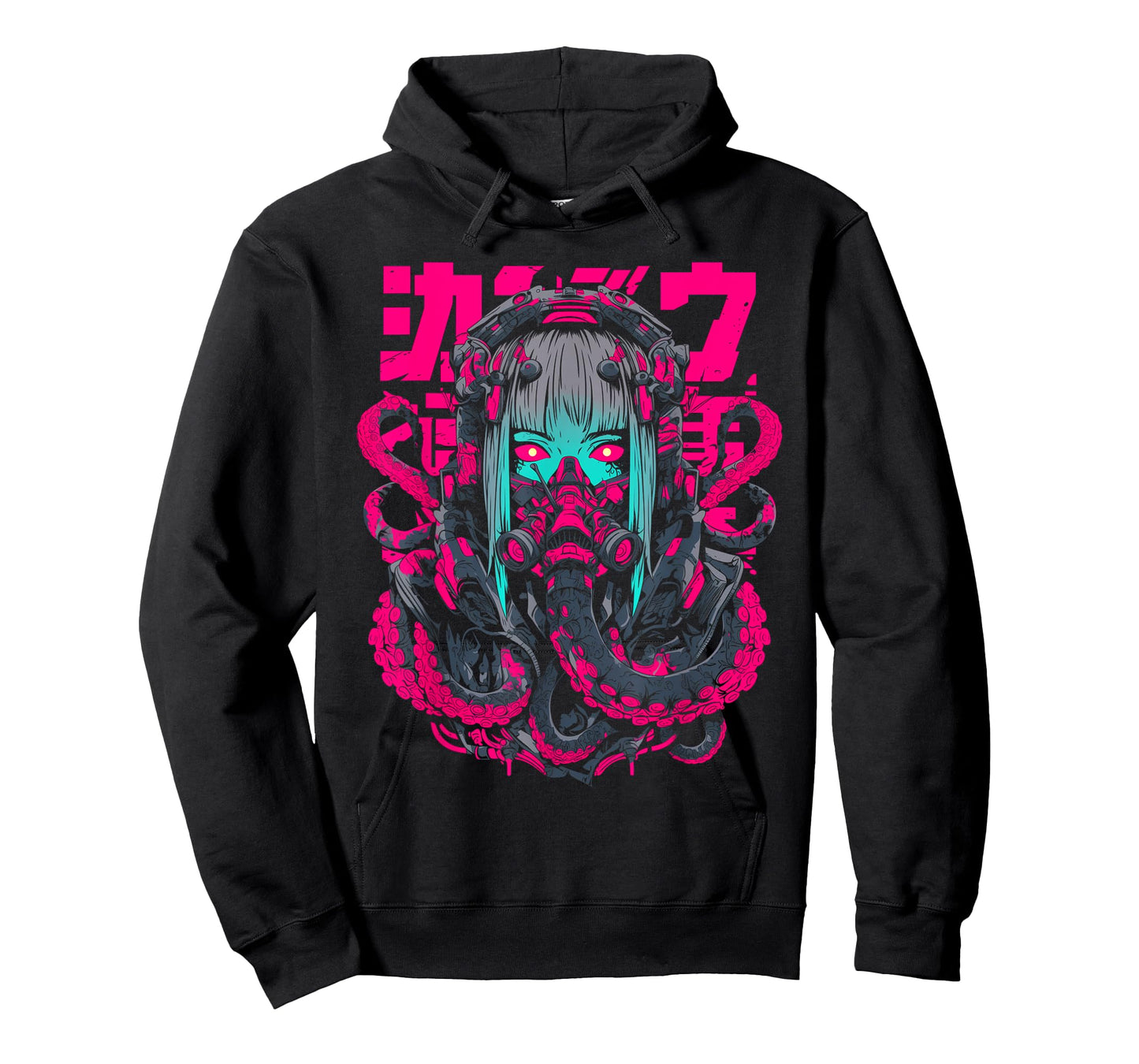 Cyberpunk Anime Girl Weirdcore Gothic Horror Manga Japanese T-Shirt