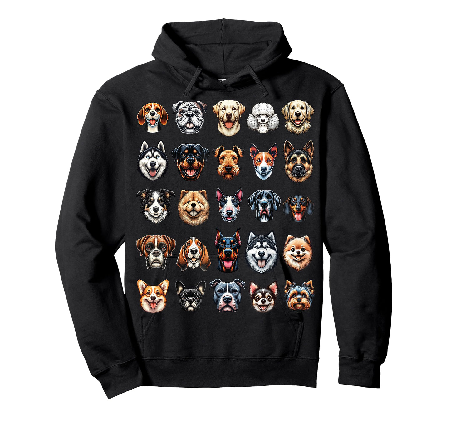 Types of Dogs Breeds Chart Educational Canine Enthusiast T-Shirt