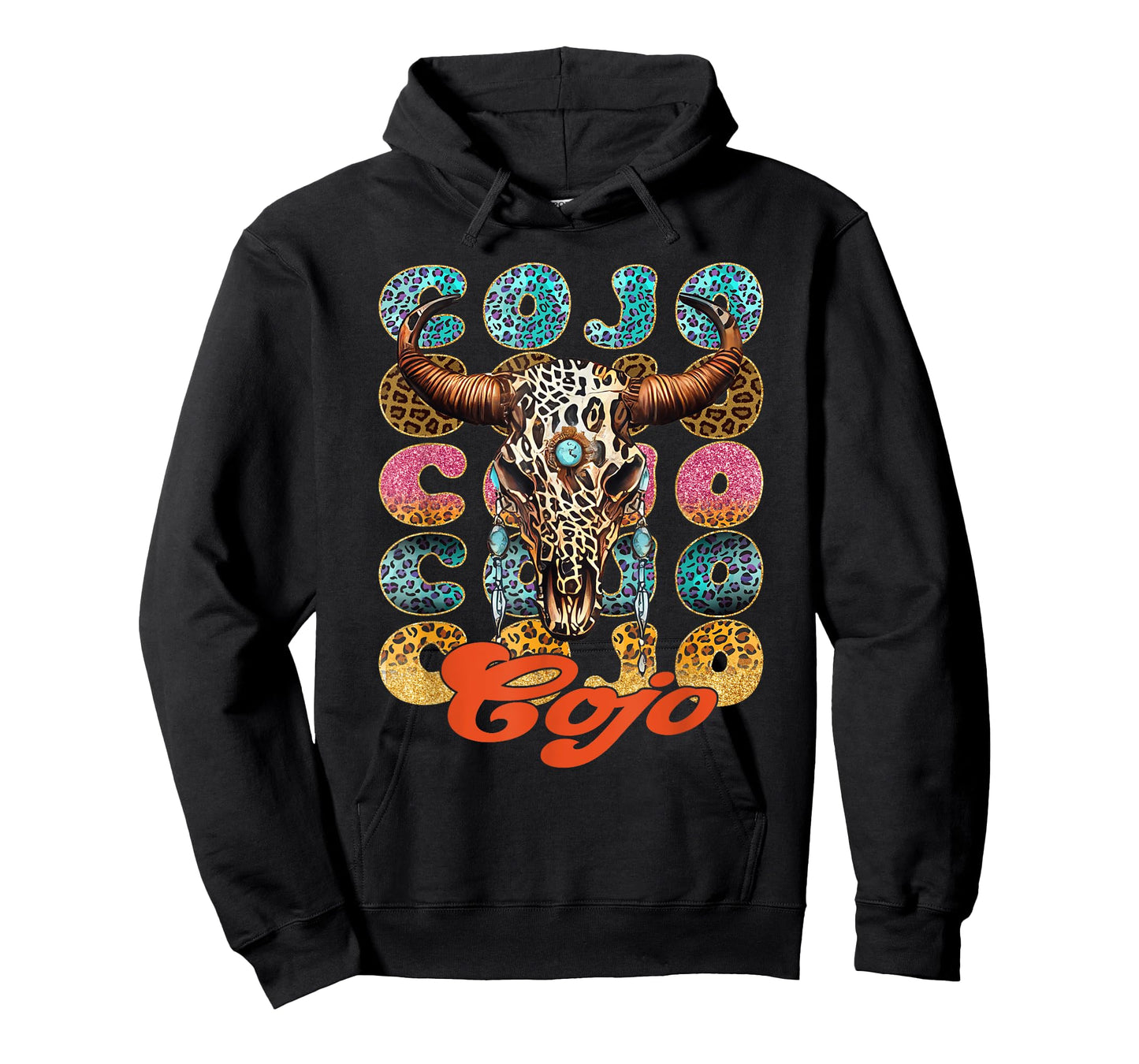 Vintage Rodeo Cojo Western Deserts Bull-Skull Cowhide Cojo T-Shirt