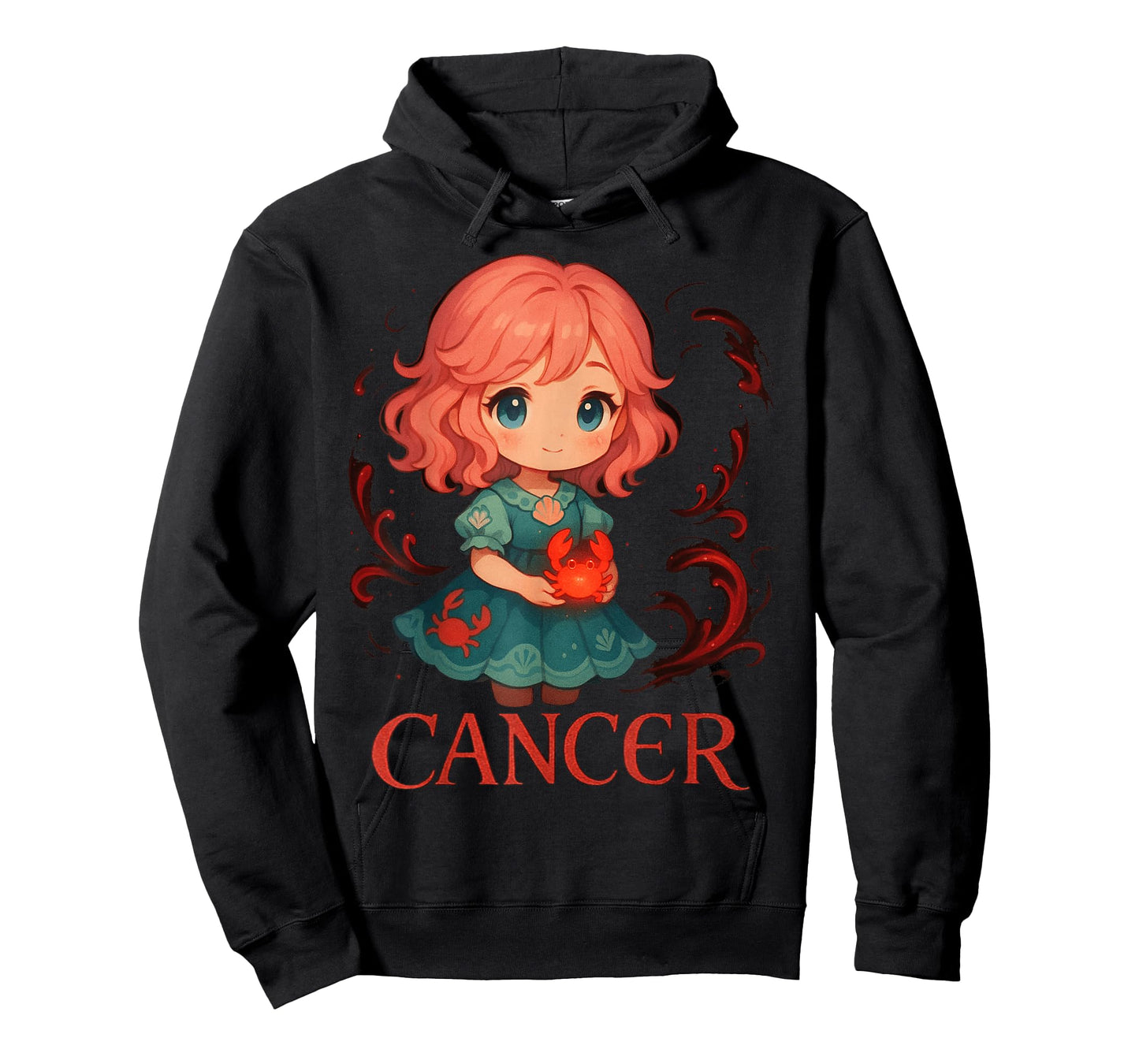 Cute Anime Cancer Zodiac Girl T-Shirt