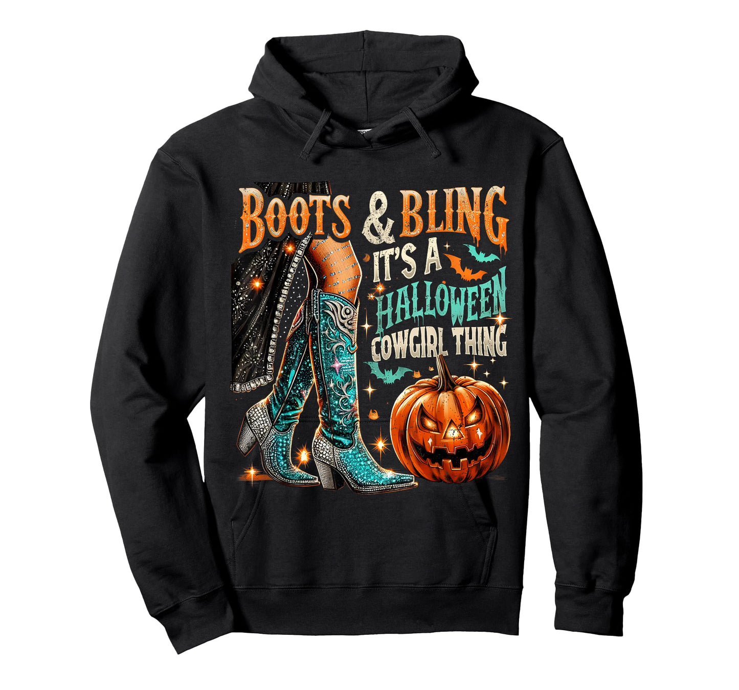 Halloween Cowgirl Boots and Bling Costume Tee T-Shirt