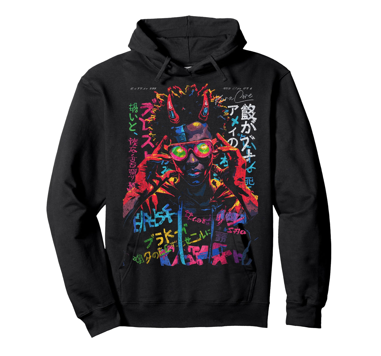Japanese Streetwear Afro Cyberpunk Y2K Techwear Manga Anime T-Shirt