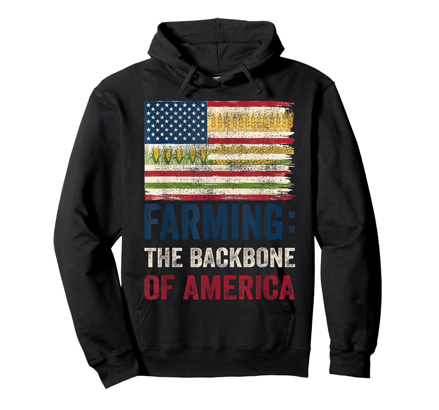 Farming: Backbone of America - Patriotic Farmer T-Shirt