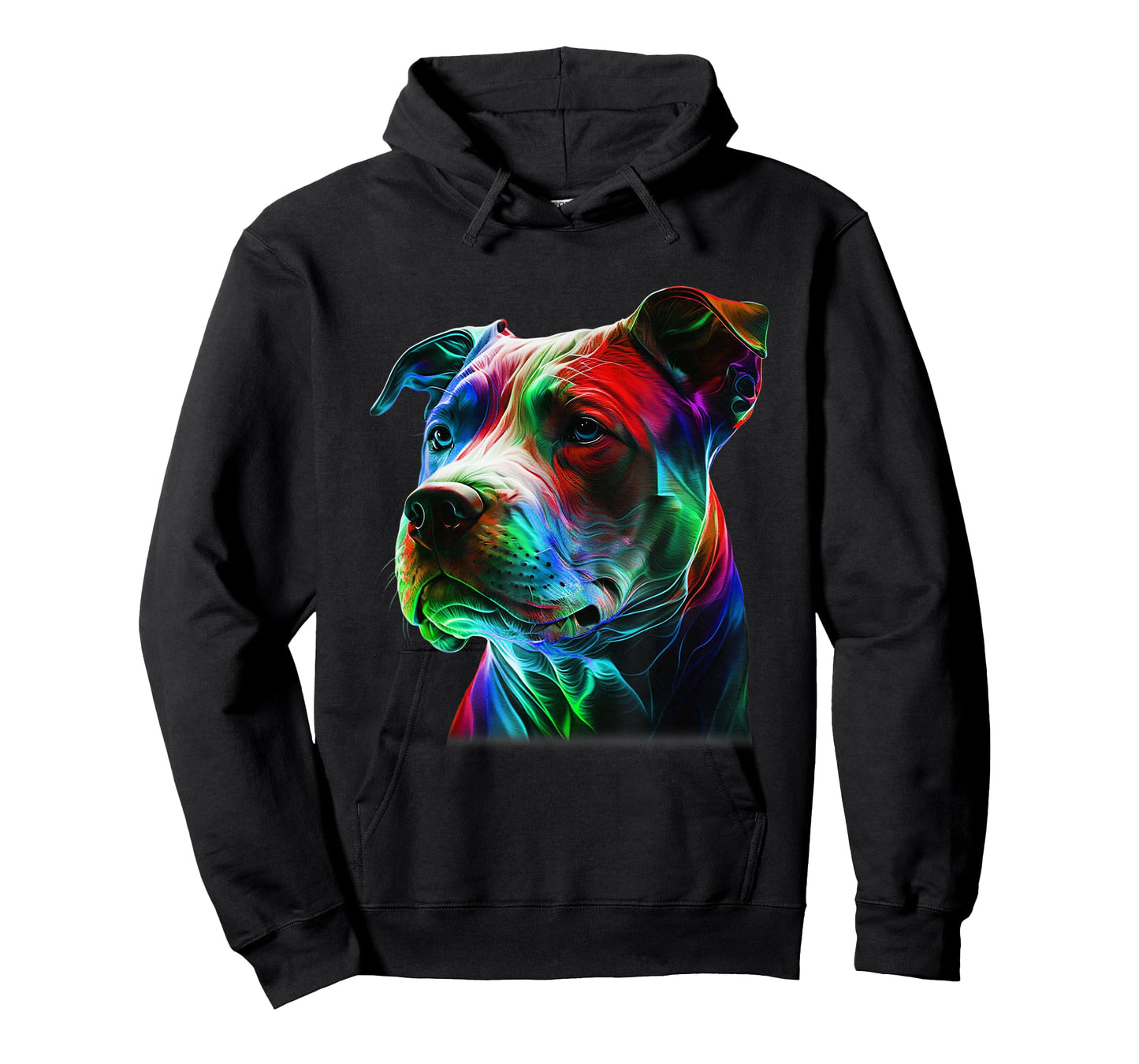 Colorful Pit-Bull Beauty Graphic Art Pitbull Dog Lover T-Shirt