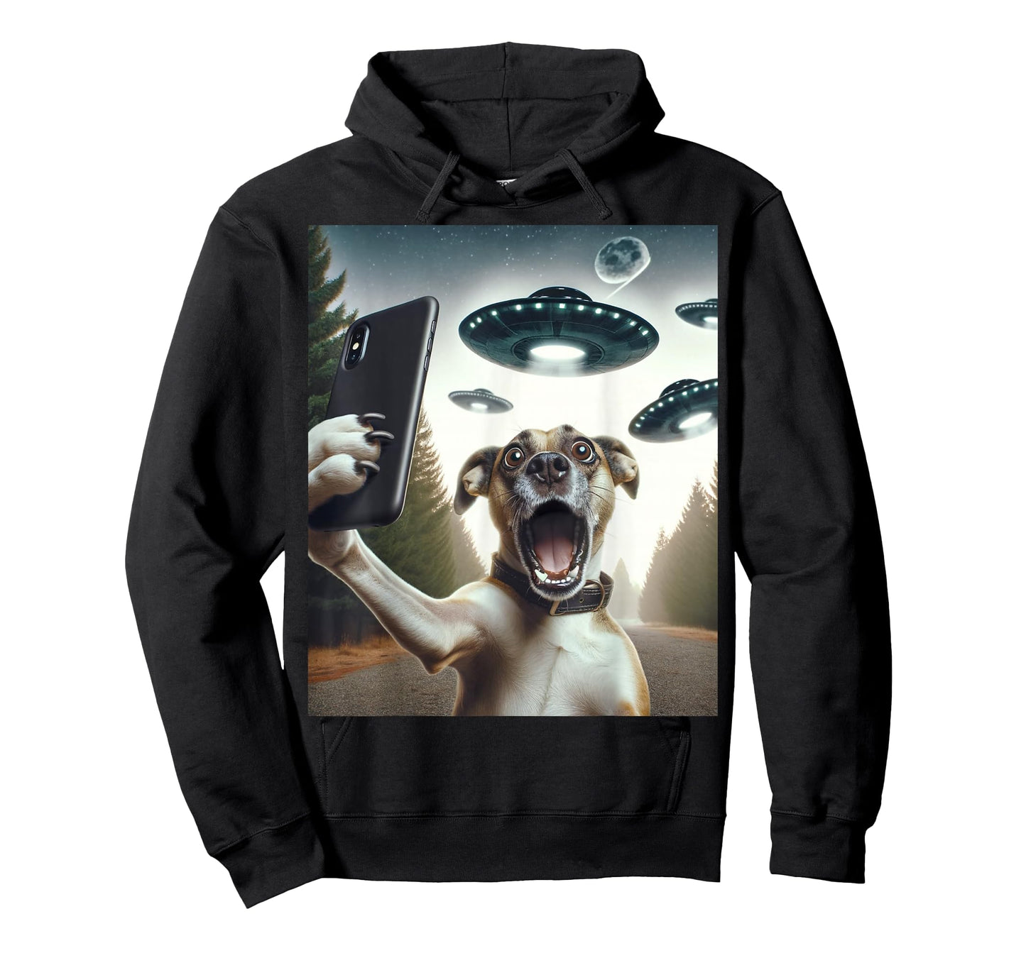 Dog Selfie Ufo T-Shirt