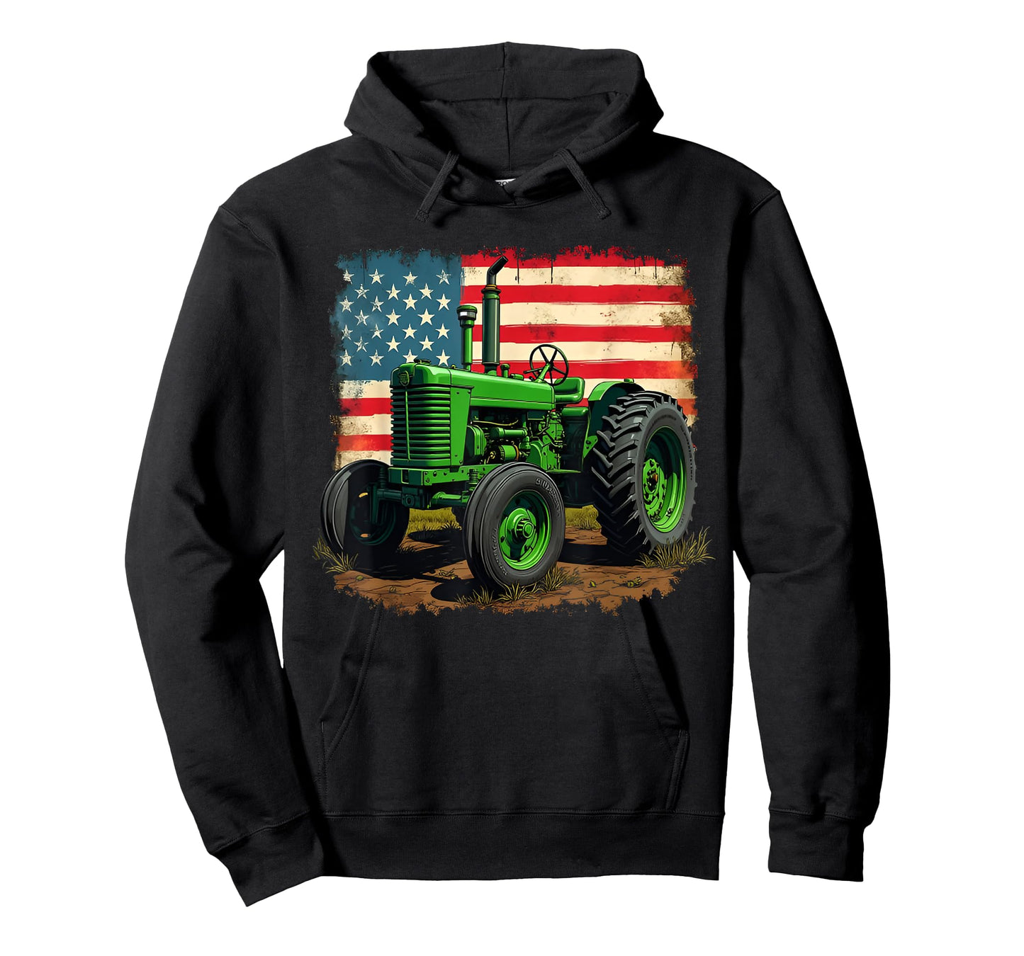 Agriculture Farm Tractor USA Flag tractor American farm USA T-Shirt