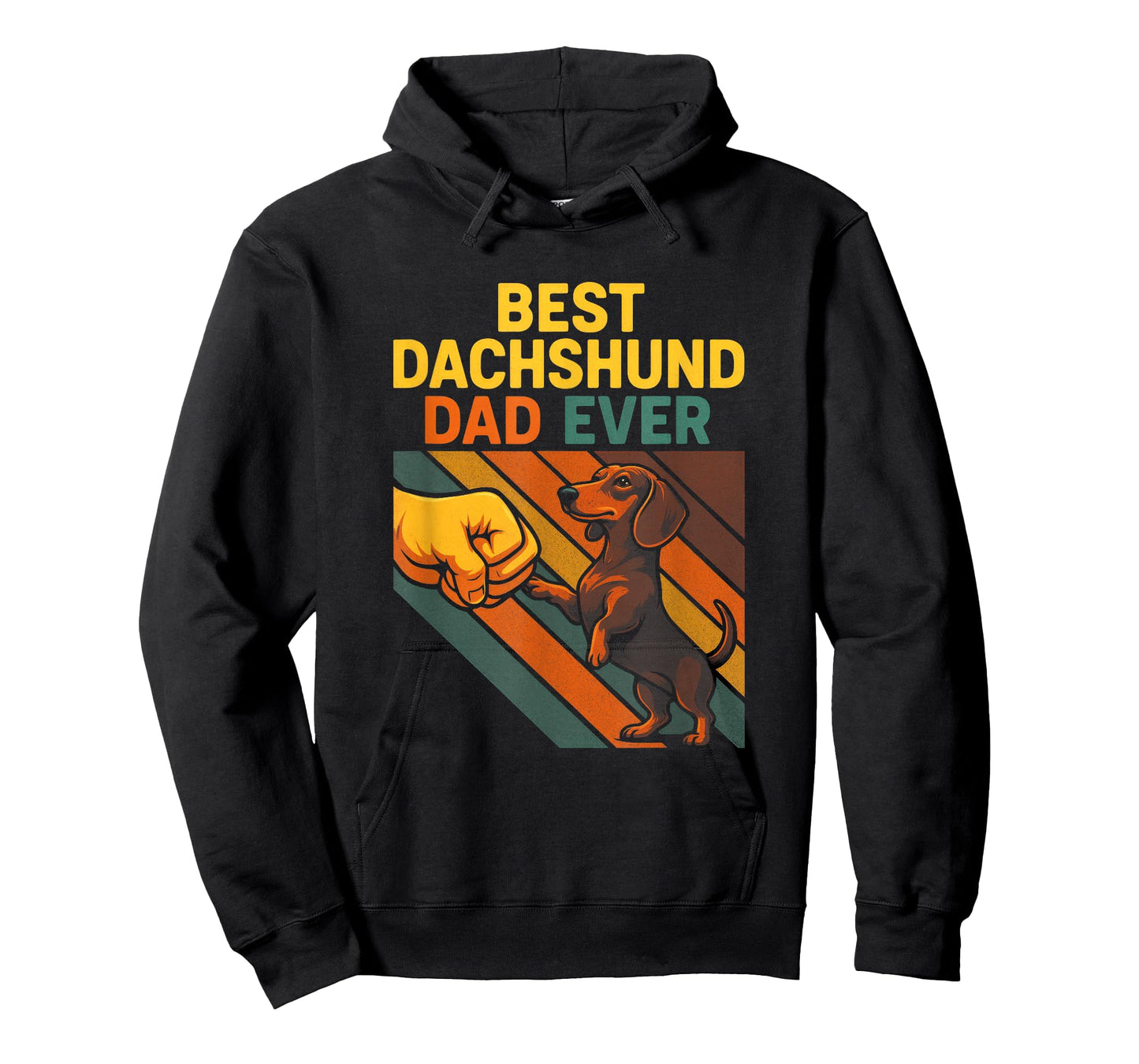 Best Dachshund DAD Ever - Funny Weiner Dog T-Shirt