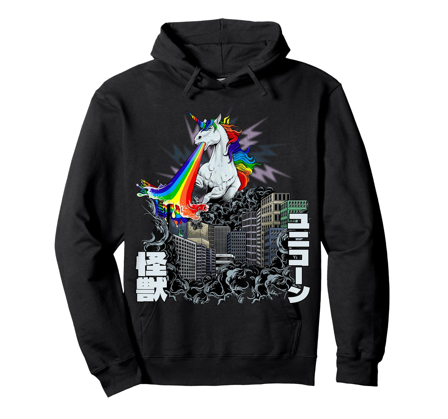 Kaiju Monster Unicorn Rainbow Japan Anime Merch Manga T-Shirt