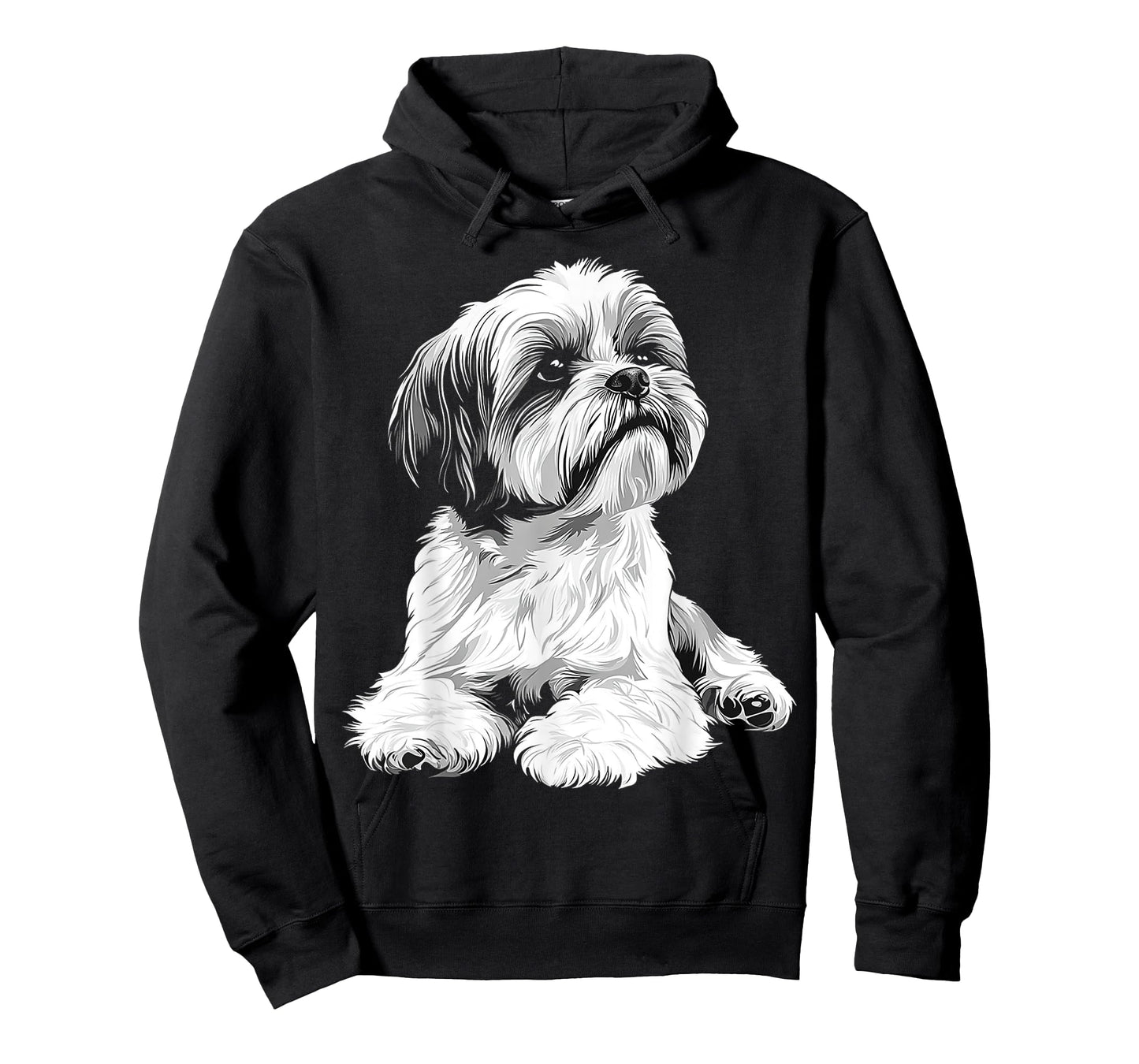 Shih Tzu Dog Motif Pet Illustration Shih Tzu T-Shirt for Men Women Kids