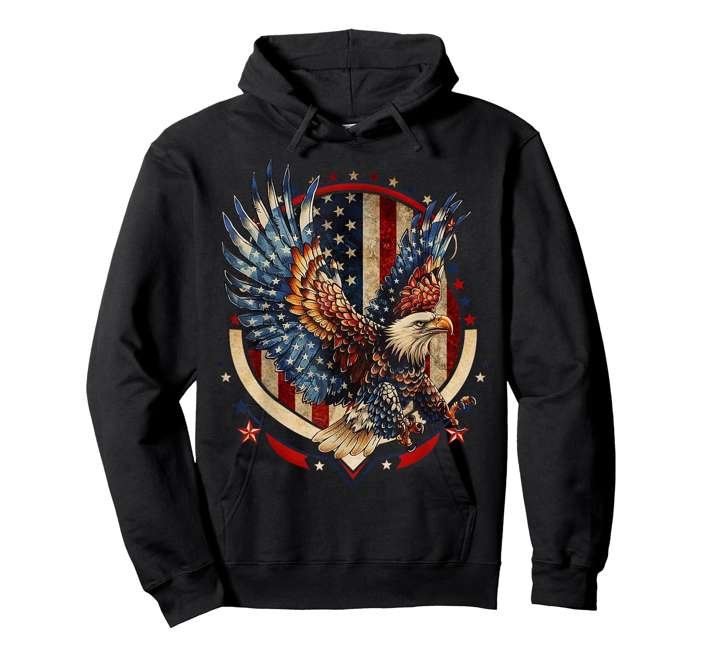 American Bald Eagle USA Flag Patriotic Eagle 4th of July T-Shirt