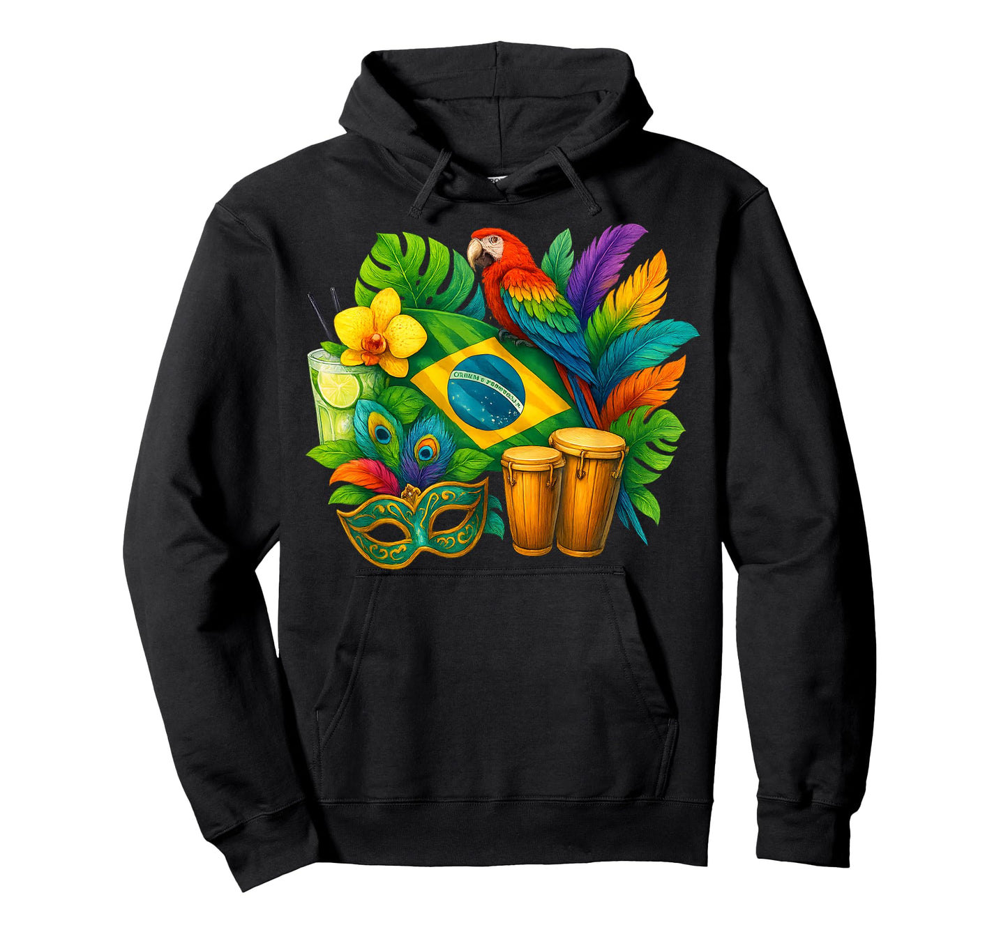 Brazil Flag Vacation Travel Brazilian Culture Men Women Kids T-Shirt