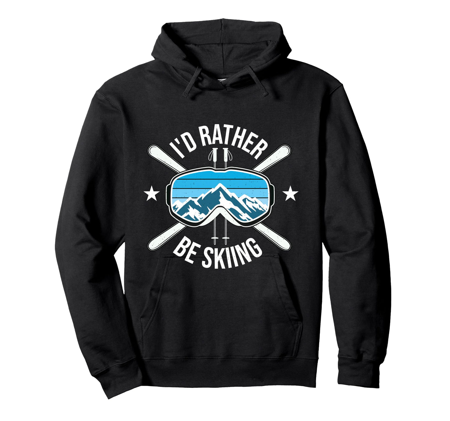 I'd Rather Be Skiing - Ski Winter Sports Freestyle Skier Long Sleeve T-Shirt