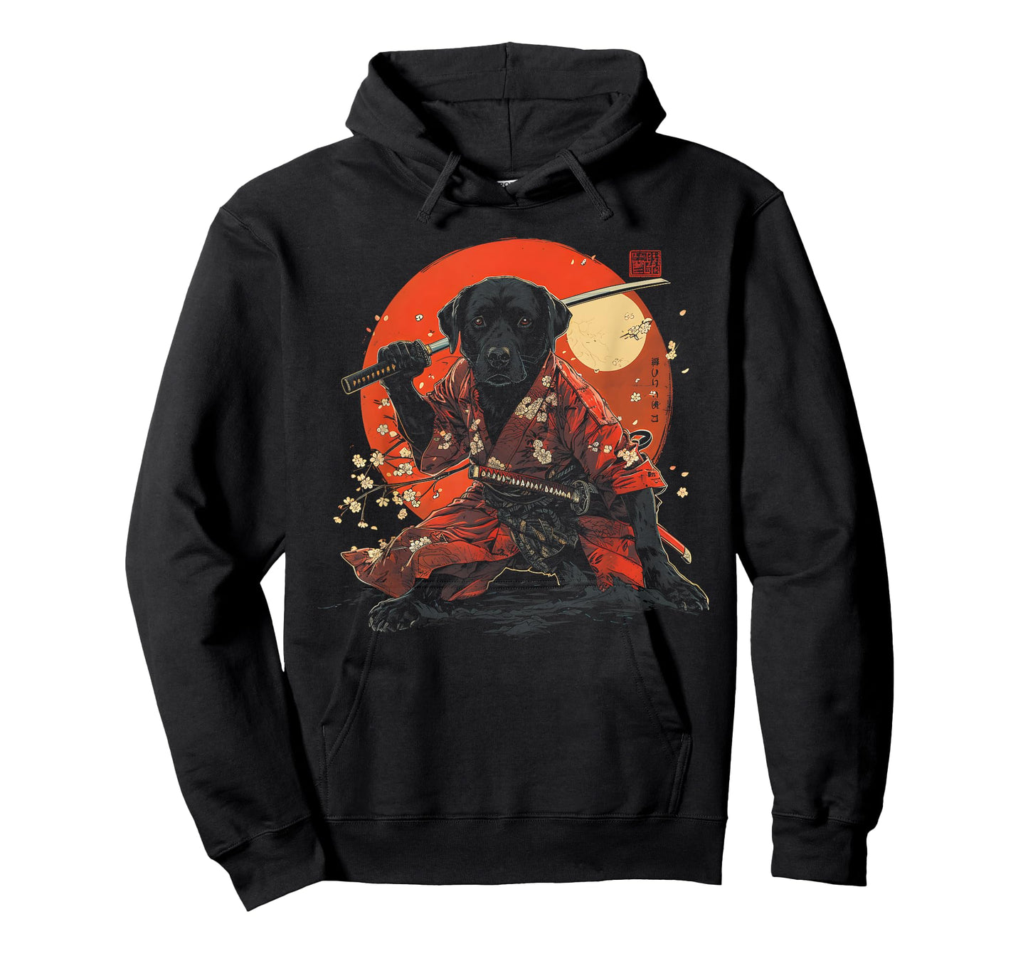 Labrador Retriever Dad Cute Japanese Anime Stuff Samurai Dog T-Shirt for Men Women Kids