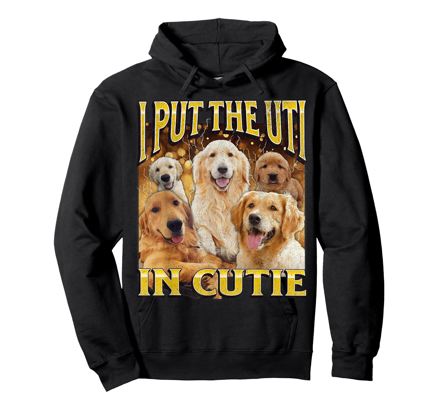I Put The UTI In Cutie Funny Dog Meme Bootleg Graphic T-Shirt