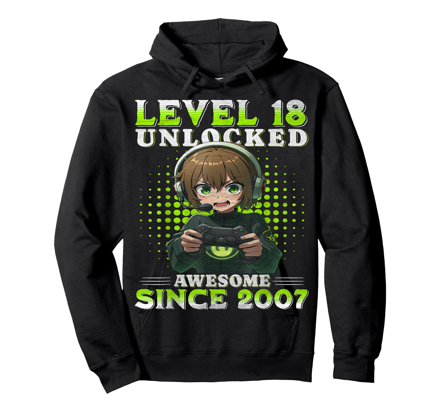 Level 18 Unlocked 18th Birthday Game Anime 18 Year Old Gifts T-Shirt