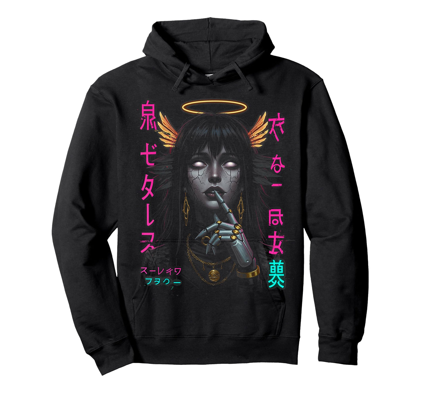 Japanese Aesthetic Streetwear Cyberpunk Anime Manga Techwear T-Shirt