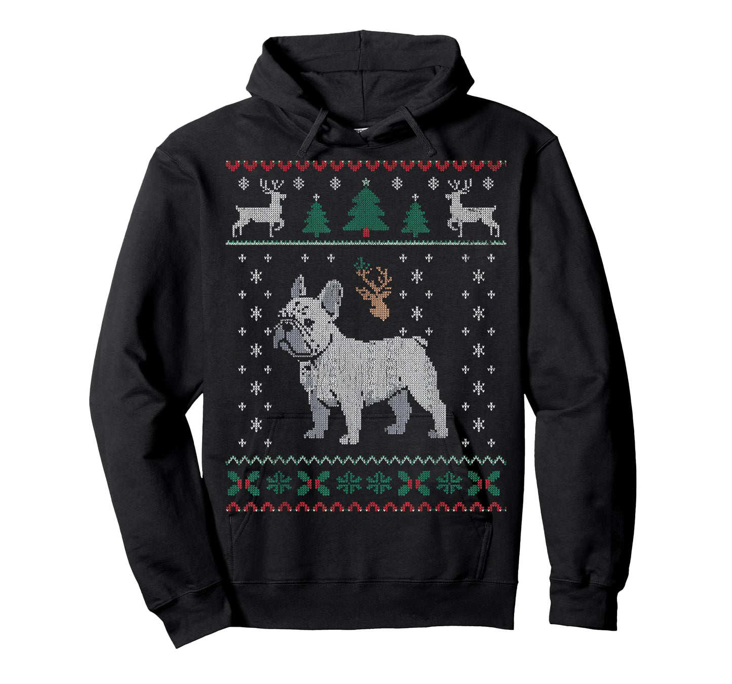 French Bulldog Merry Frenchie Dog Ugly Christmas Sweater T-Shirt