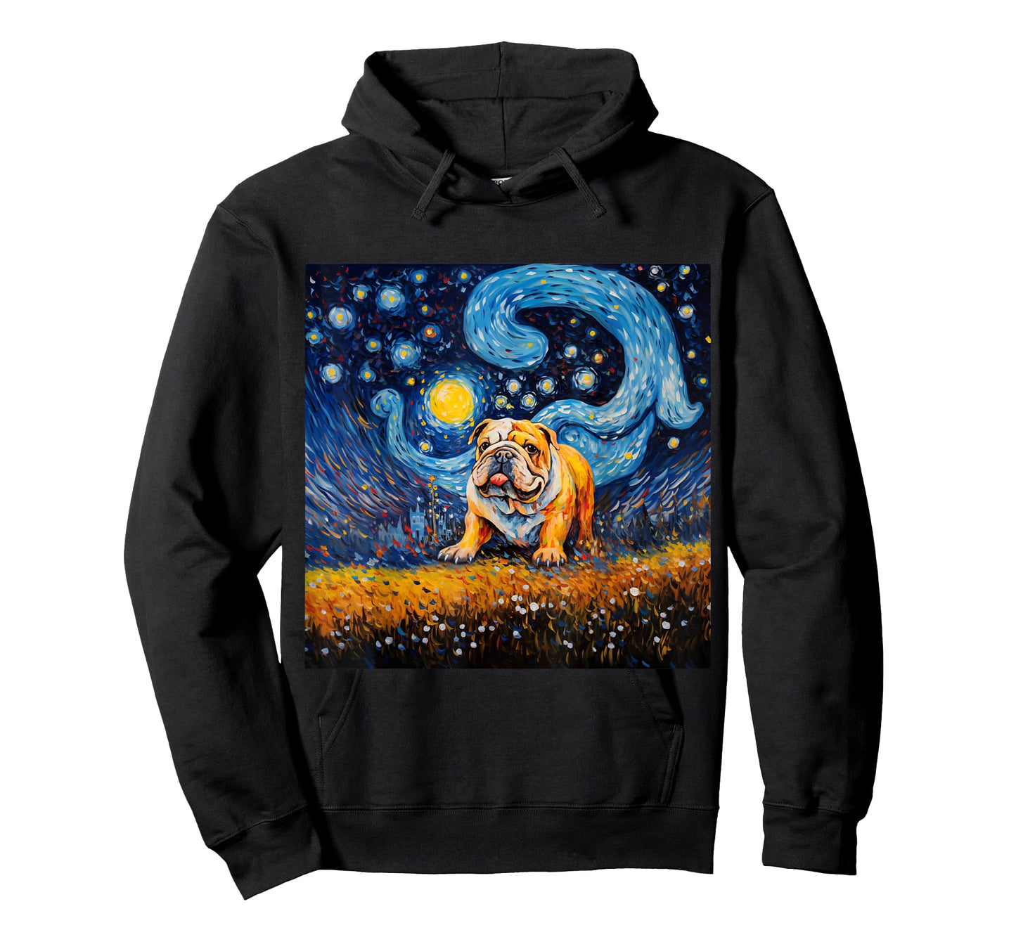 English Bulldog Starry Night - English Bulldog Starry Night Men Women Kids T-Shirt