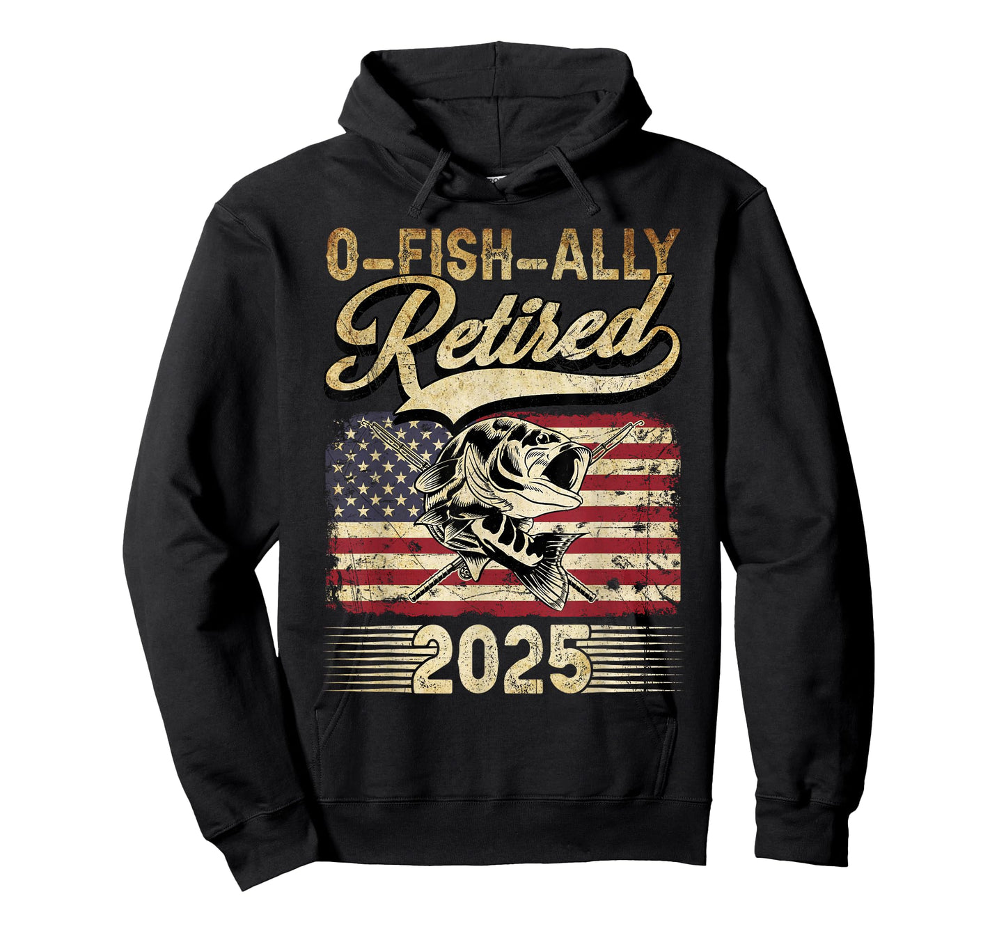 Oh Fish Ally Retired 2025 Funny Fishing Retirement Gifts Men T-Shirt
