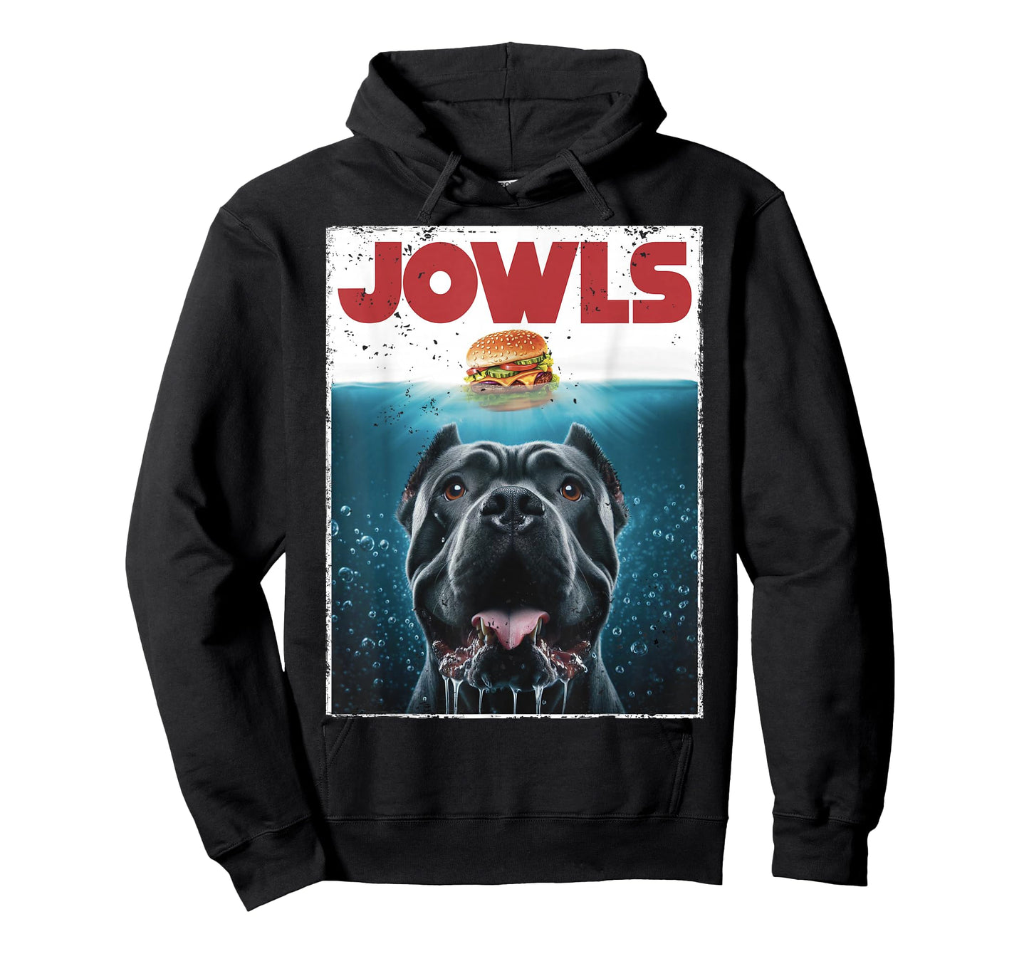Funny Cane Corso Jowls Top, Drool Burger, Dog Mom, Dog Dad T-Shirt